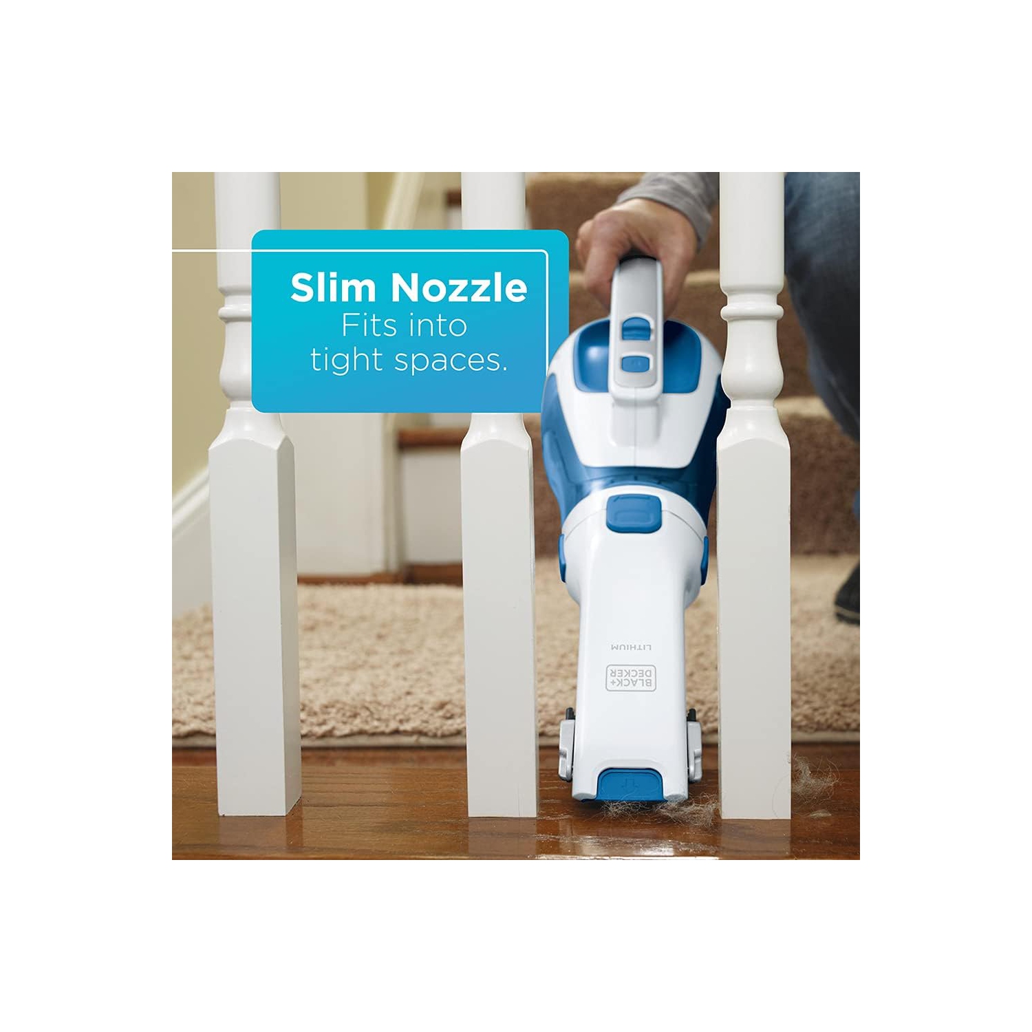 BLACK+DECKER dusbuster Handheld Vacuum, Cordless, Magic Blue