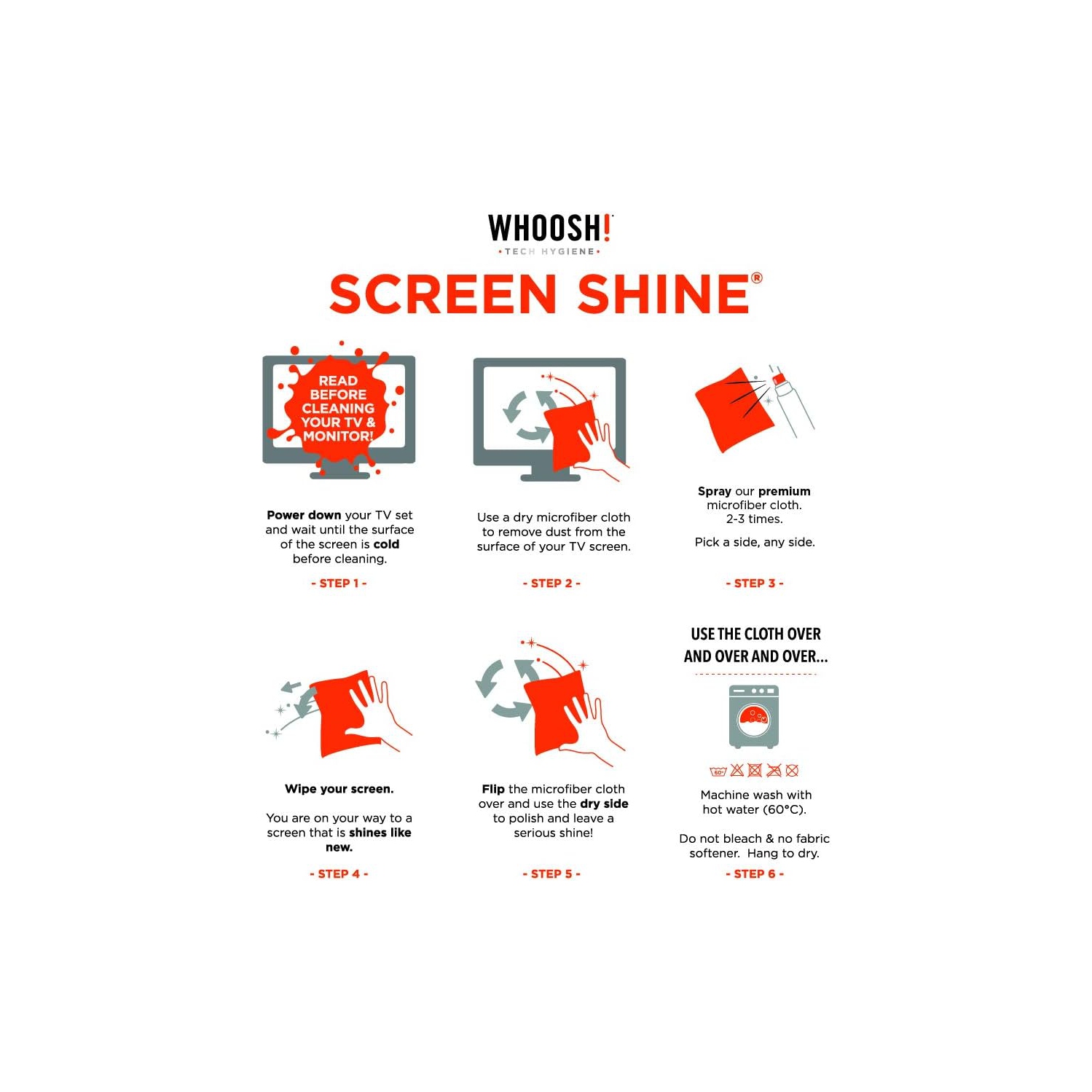 Screen Cleaner Kit - Best for Smartphones, iPads, Eyeglasses, TV Screen Cleaner, LED, LCD, Computer, Laptop & Touchscreen - Include a Full 500ml