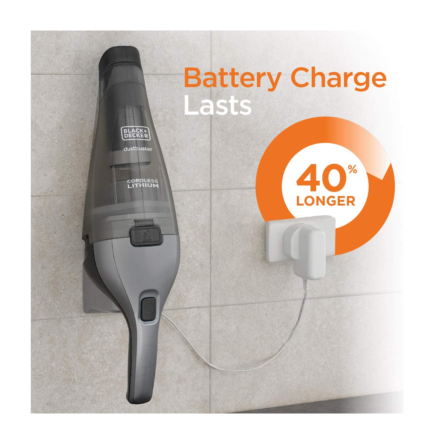 BLACK+DECKER Dustbuster Handheld Vacuum, Cordless, Dark Grey