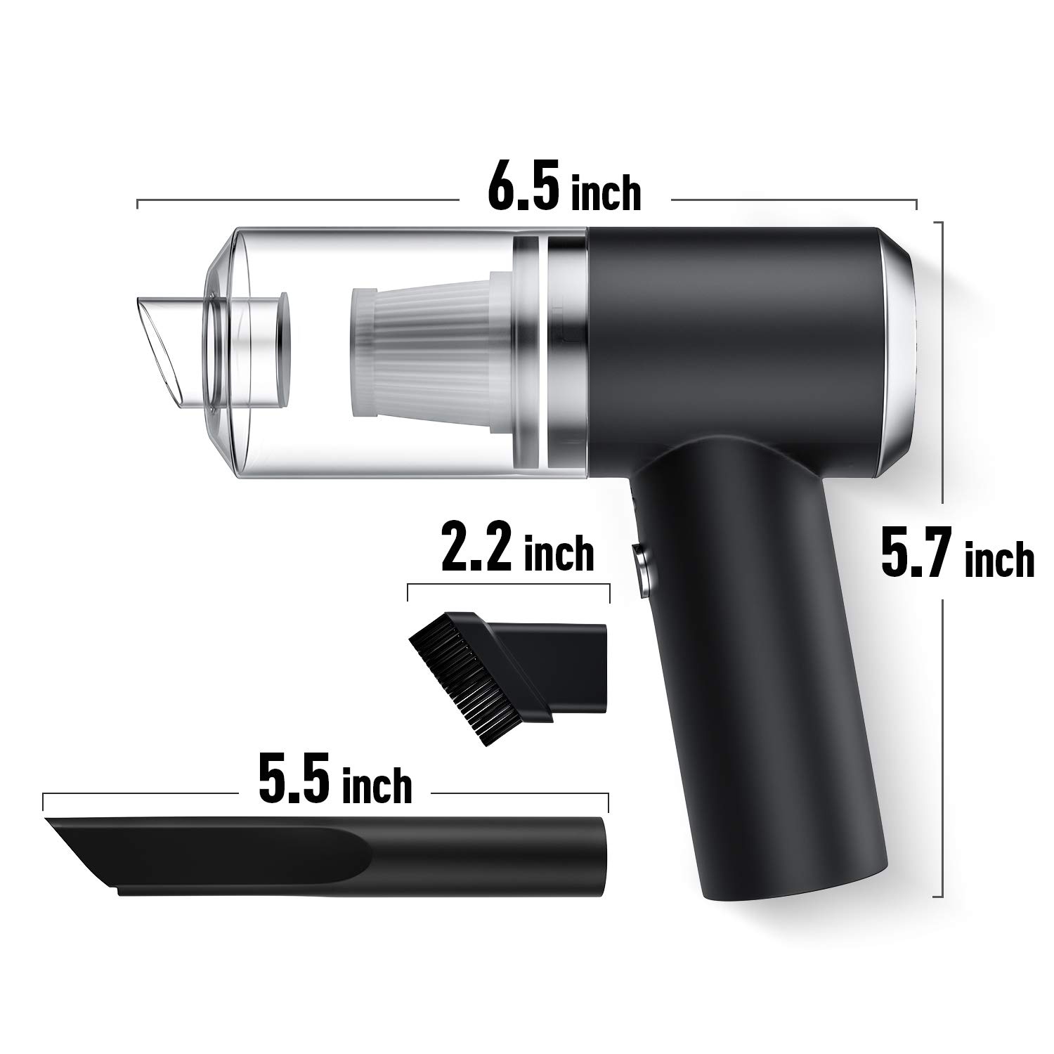 4500PA – Nettoyant pour clavier, aspirateur à main sans fil et Air Duster, sans fil et batterie EPO