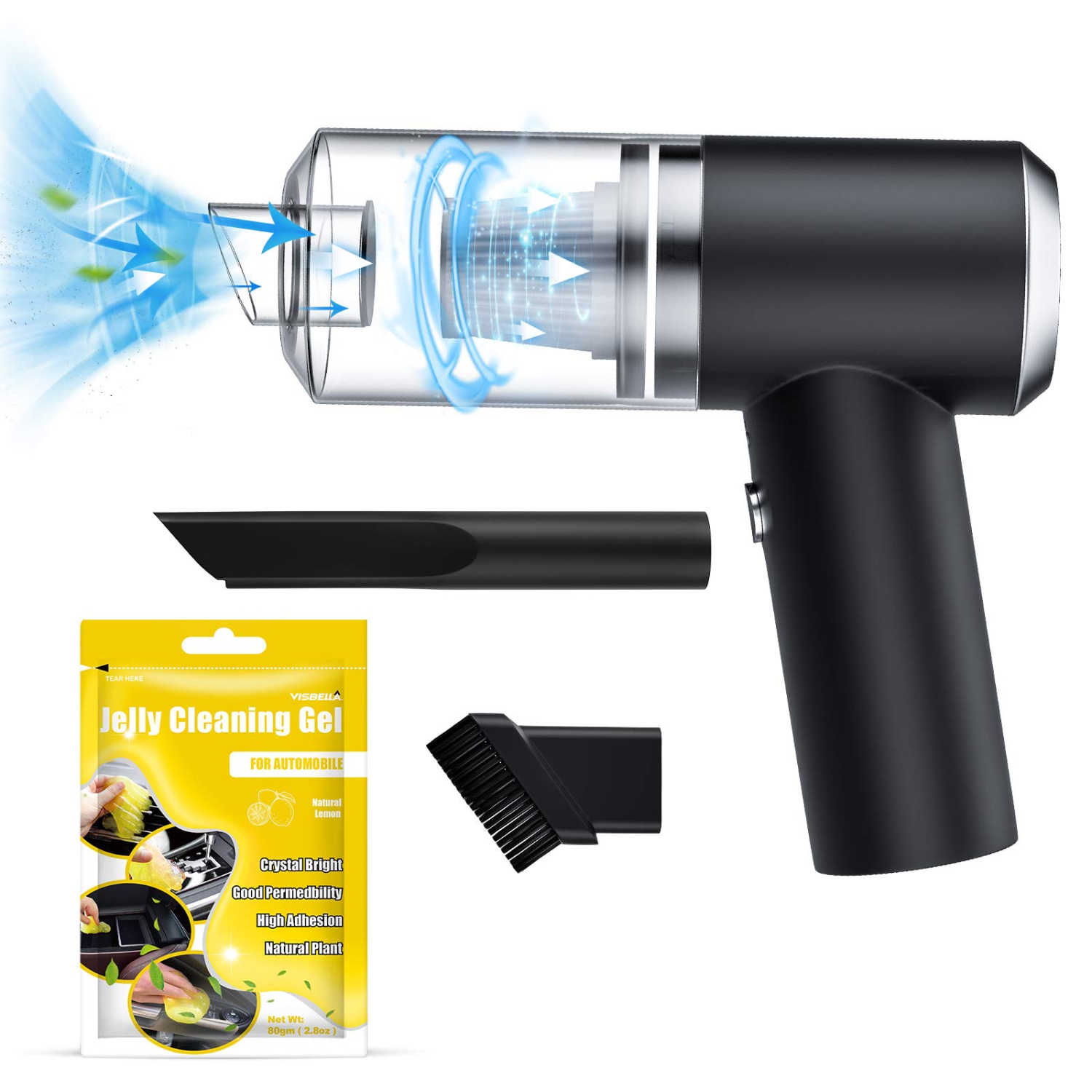 4500PA – Nettoyant pour clavier, aspirateur à main sans fil et Air Duster, sans fil et batterie EPO