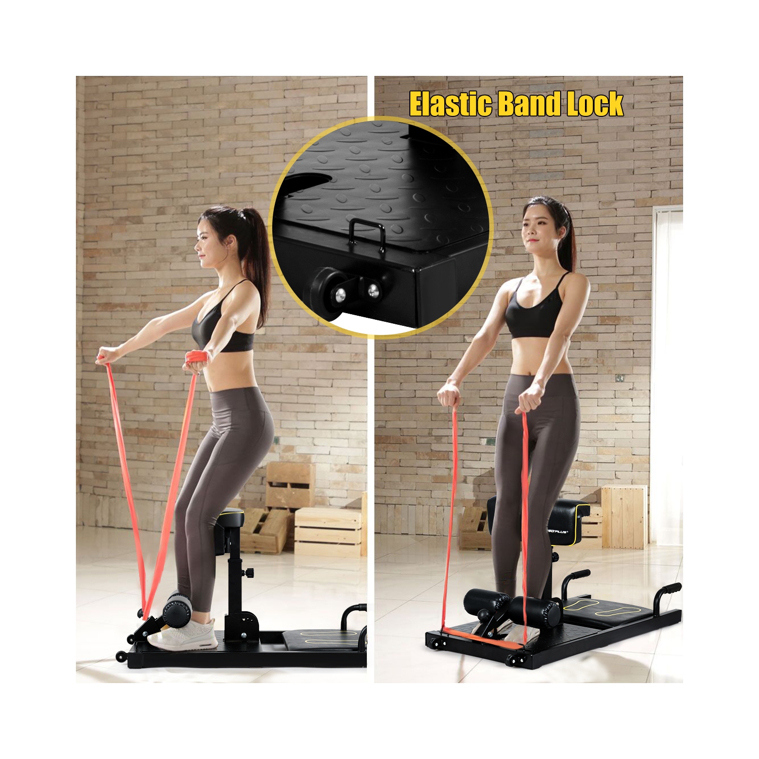 Multifunctional Squat Machine Deep Sissy Squat 10 in 1 AB Workout, Leg  Exercise Squat Bench for Home Gym Core AB Trainer Abdominal Sit Up Push Up  Crunch Exercise Workout Station Fitness Equipment 