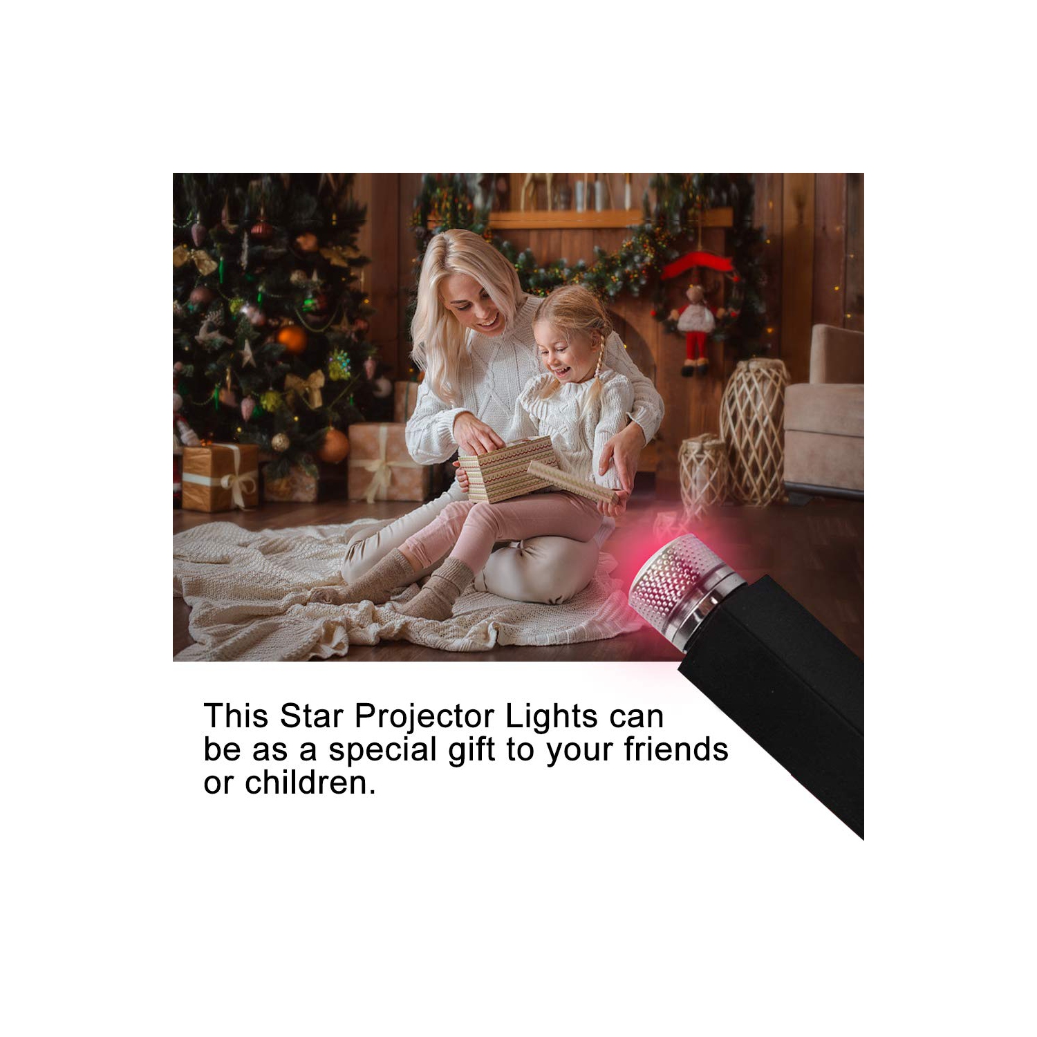 OwFeel – projecteur d’étoiles, éclairage USB romantique, plafonnier Atmosphere, voiture flexible ajustable et décoration de plafond pour la maison