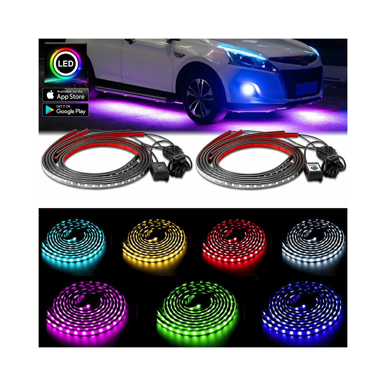 bluetooth underglow lights