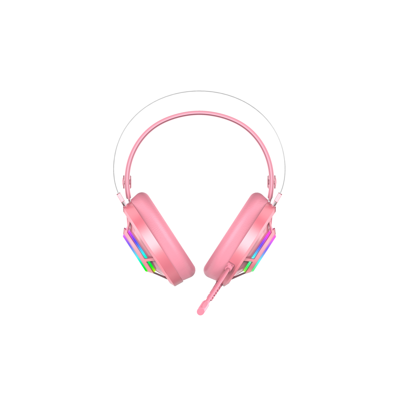 Segotep Gaming Case with Headset Gaming Mouse Combo Pink ATX Micro-ATX, MINI-ITX Mid Case USB3.0 Port, 1.0mm SPCC Steel Plate, Support Liquid Cooling