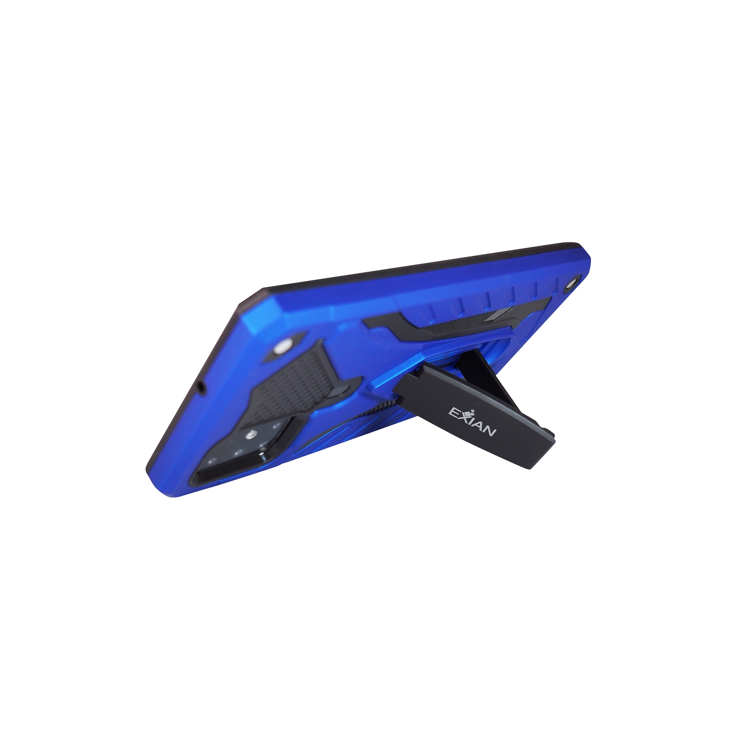 Étui avec protection d’Exian bleu avec support pour Galaxy A51 2020 de Samsung