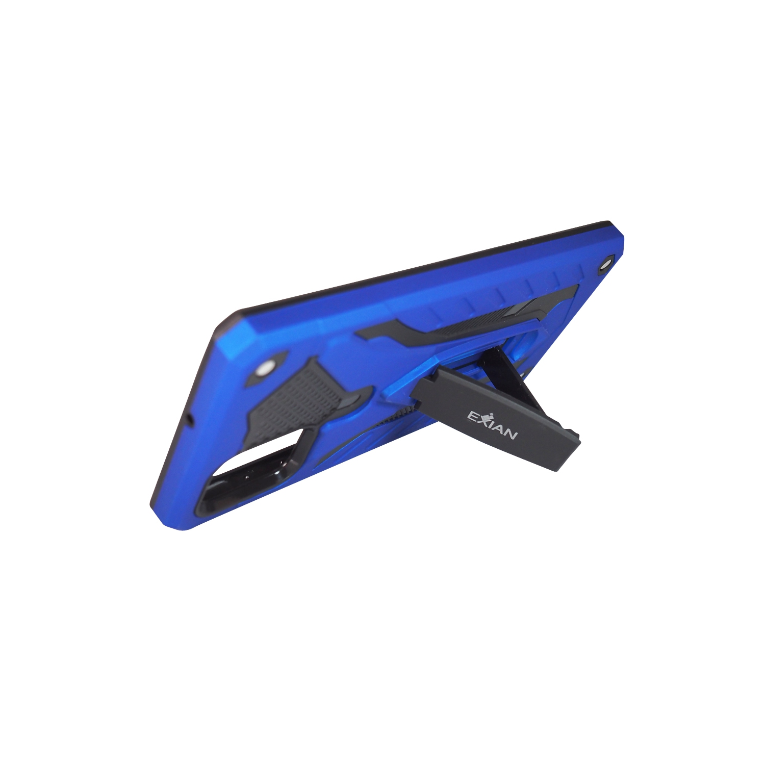 Étui Armored d’Exian avec support bleu pour Galaxy A71 2020 de Samsung