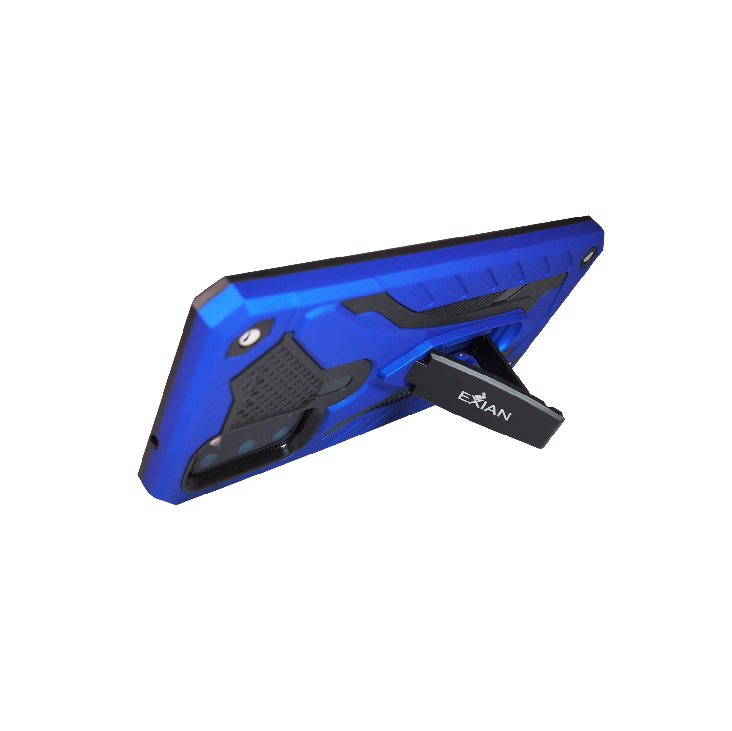 Étui Armored d’Exian avec support bleu pour Galaxy S20 2020 de Samsung