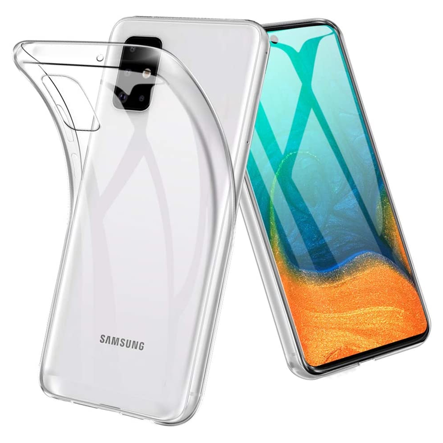 Étui transparent en TPUR d’Exian pour Galaxy A71 2020 de Samsung