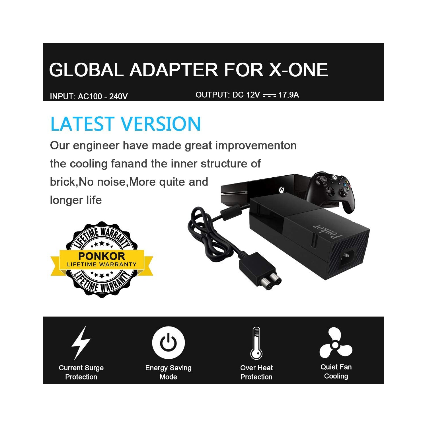 Xbox One Power Supply [Latest Version] one Brick Box Block...