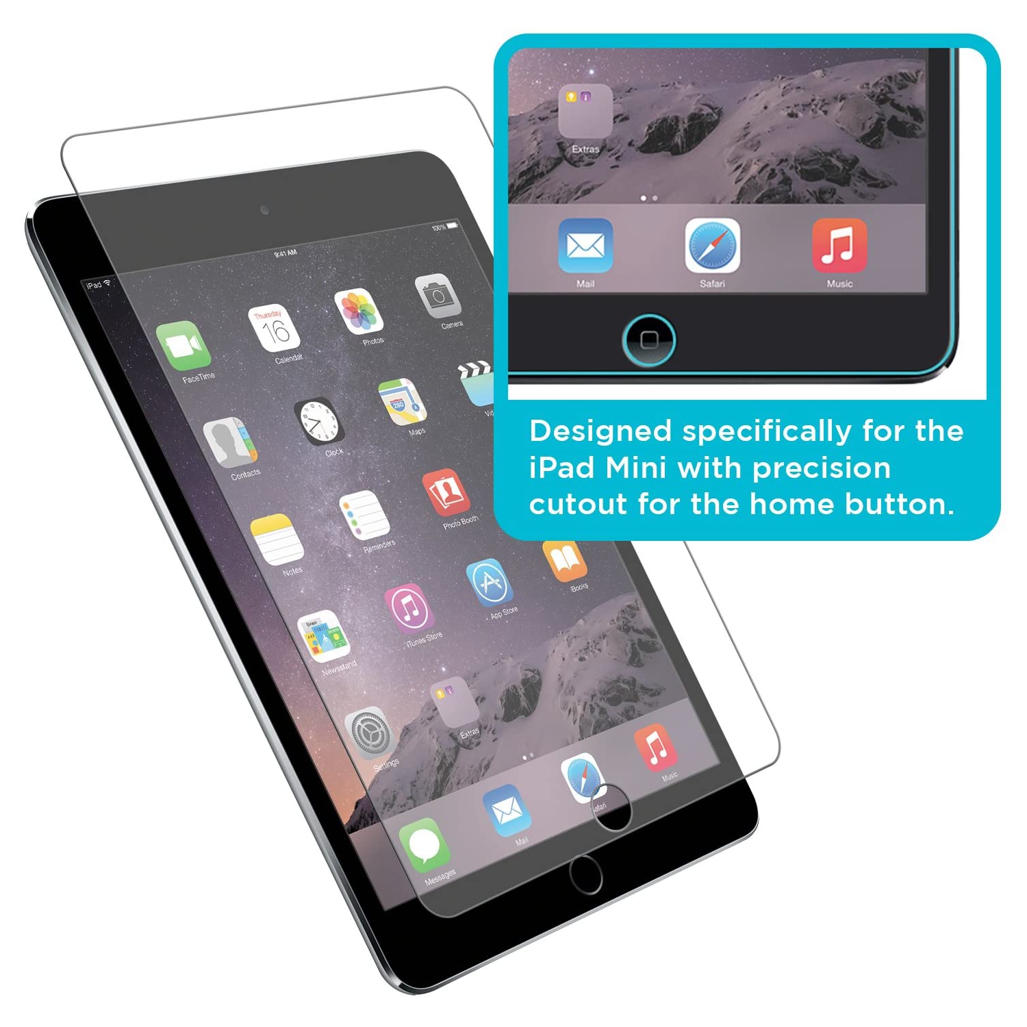 TopSave [1Piece] Tempered Glass Screen Protector for iPad 9.7(17) Air Air2
