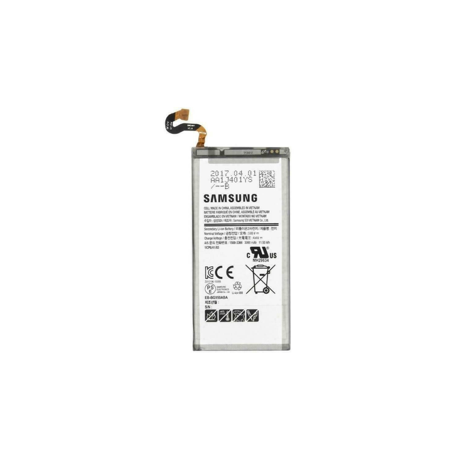 Samsung Galaxy S8 SM-G950W Bell/Rogers Internal Battery 3000mAh 3.85V 11.55Wh OEM Genuine
