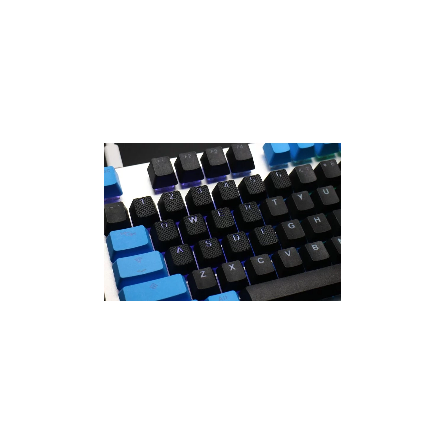 Tai-Hao Rubber Keycap set - Black - 18 pcs