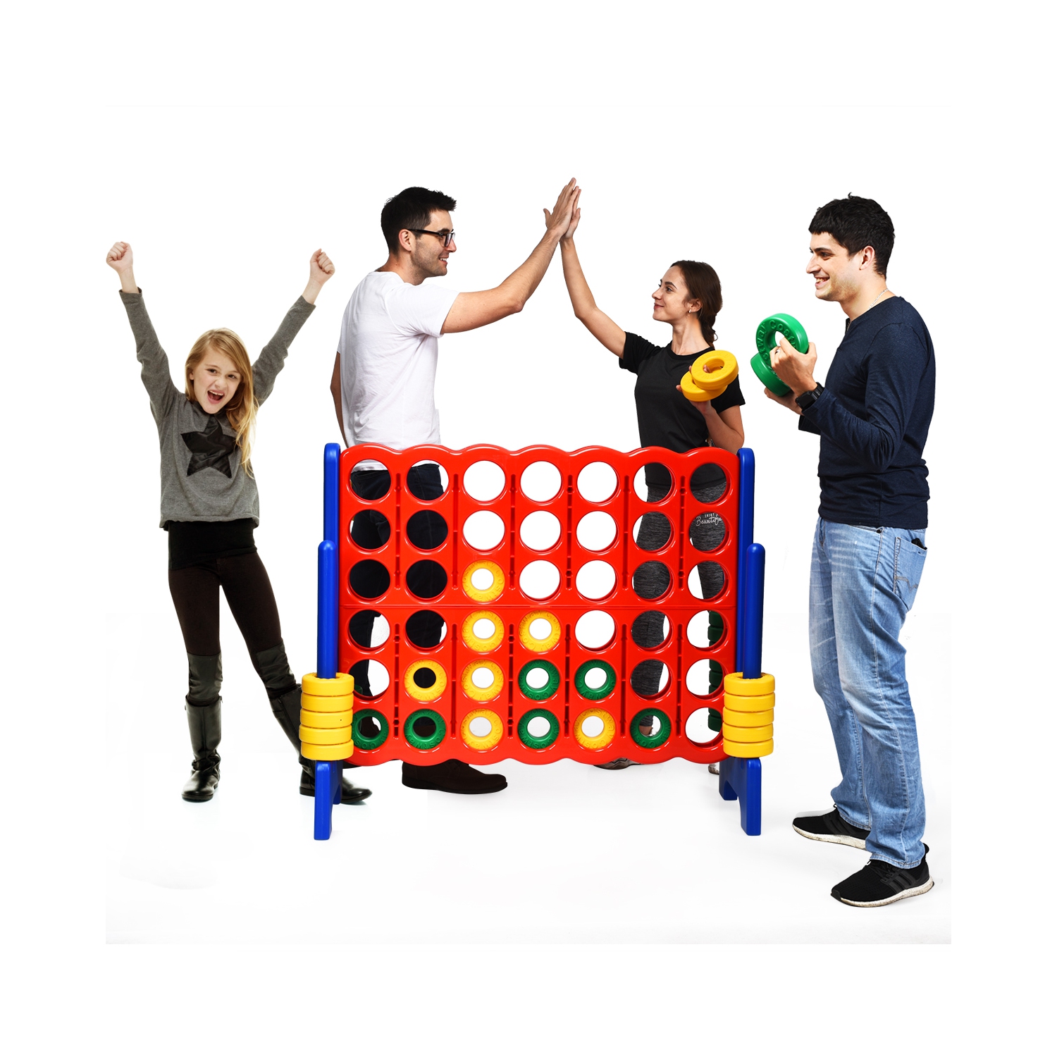 Costway Jumbo 4-to-Score 4 in A Row Giant Game Set Kids Adults Family Fun