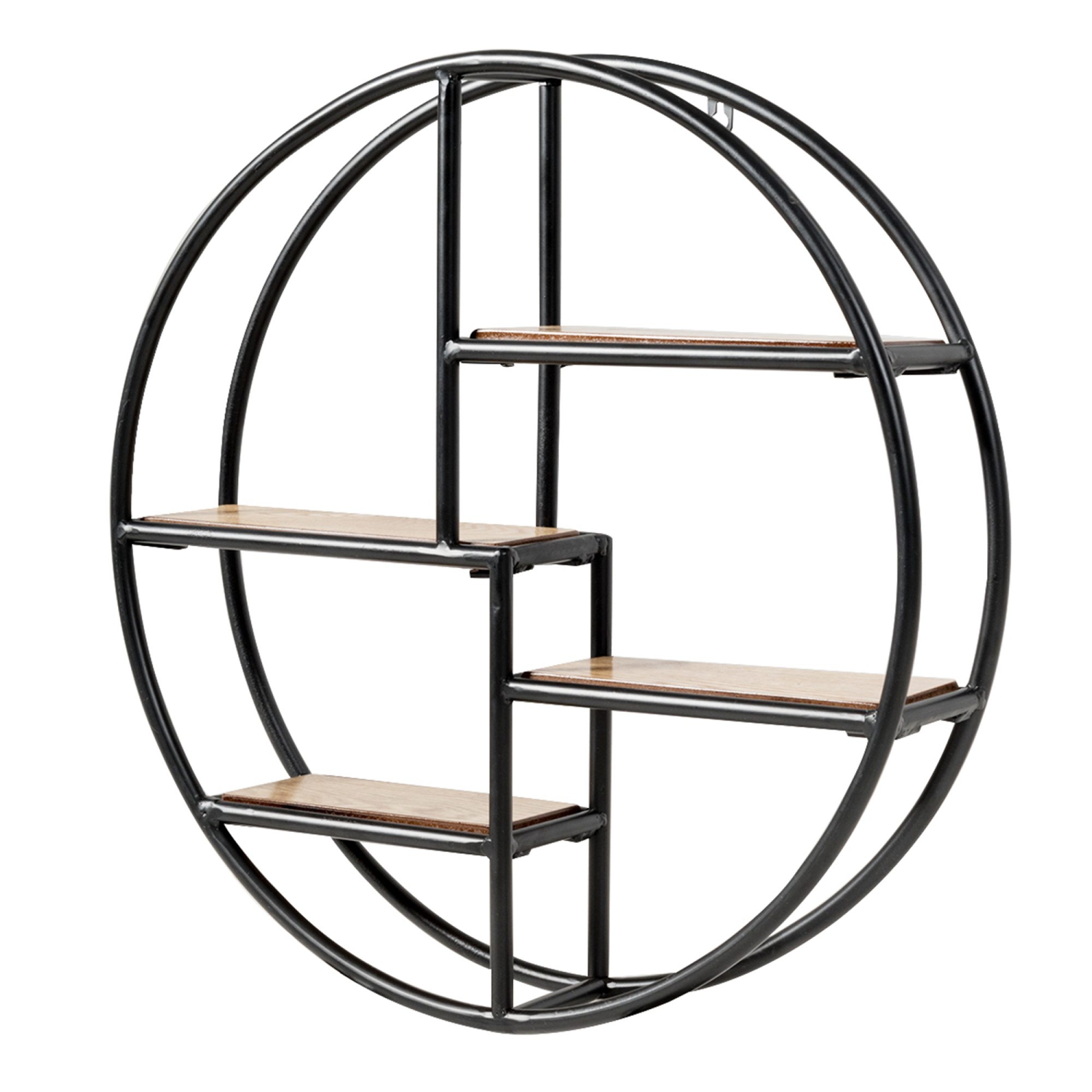 Costway Hanging Storage Shelf Round Circular Wall-Mounted 4-Tier Rack Room Decoration
