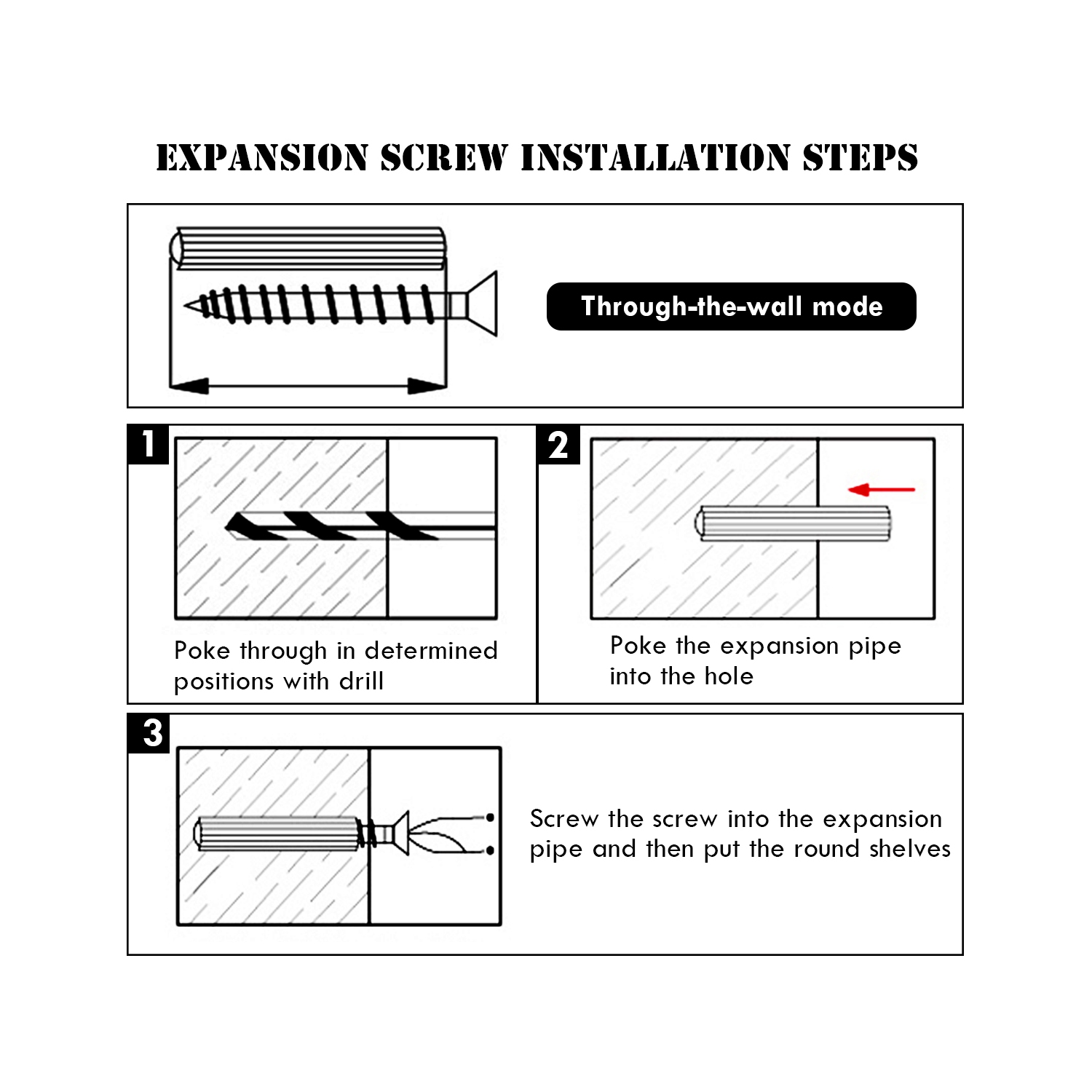 Costway Hanging Storage Shelf Round Circular Wall-Mounted 4-Tier Rack Room Decoration