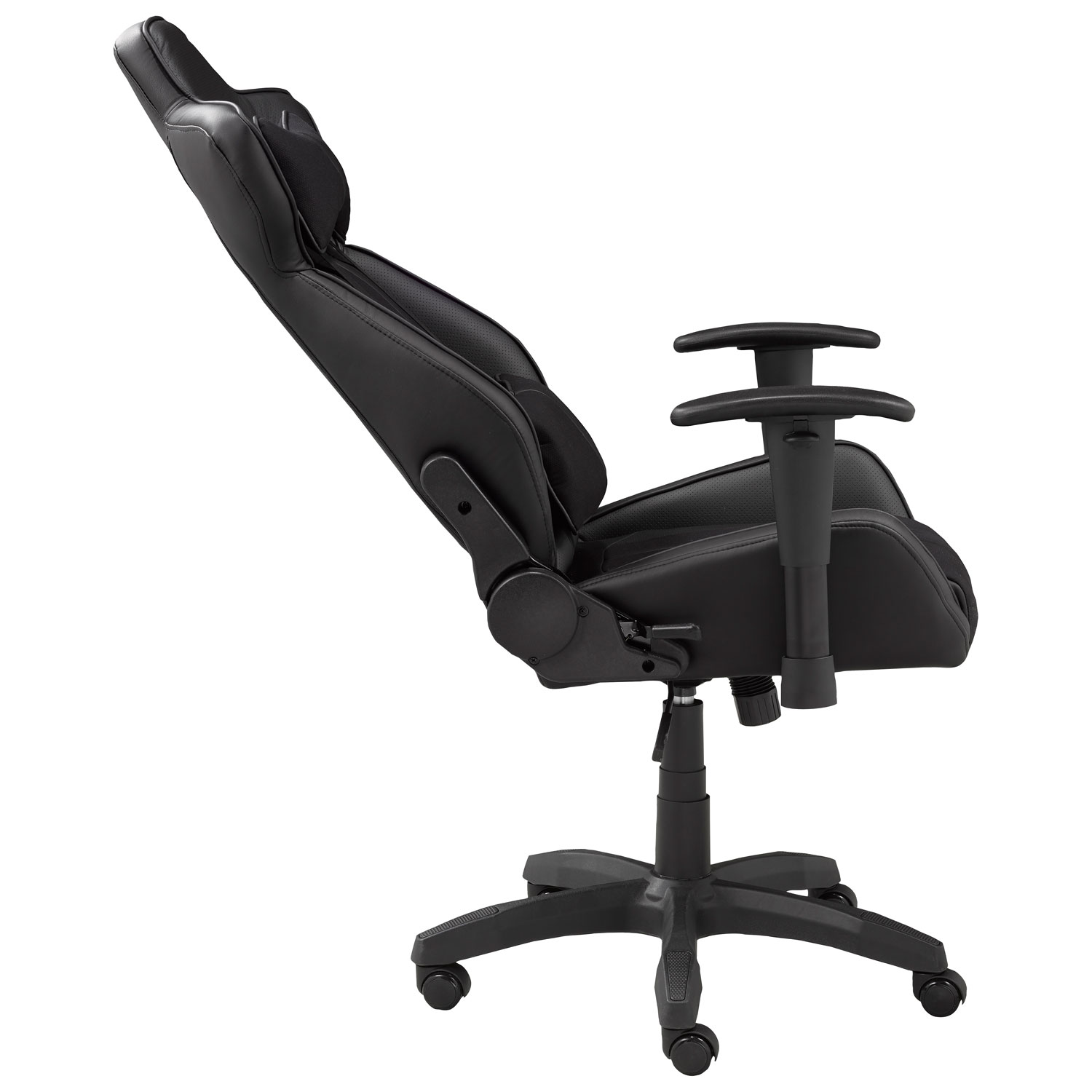 brassex milo fabric gaming chair with tilt and recline