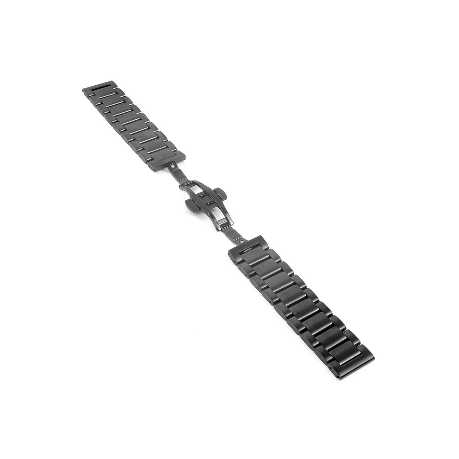 StrapsCo Metal Watch Band Strap for Samsung Galaxy Watch 3 - 20mm - For 41mm Galaxy Watch3 - Black