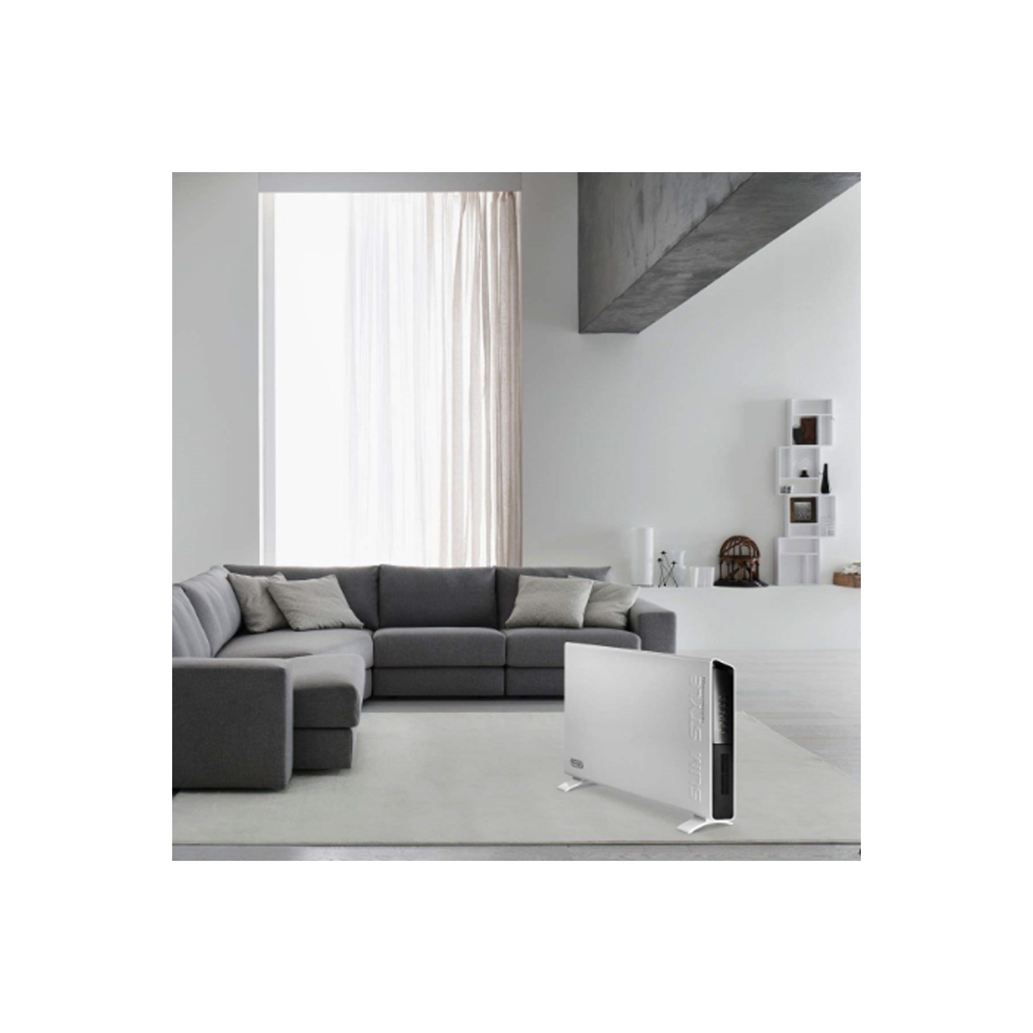 Boîte ouverte - radiateur à panneau mince de HCX9115ECA W de'Longhi - Blanc