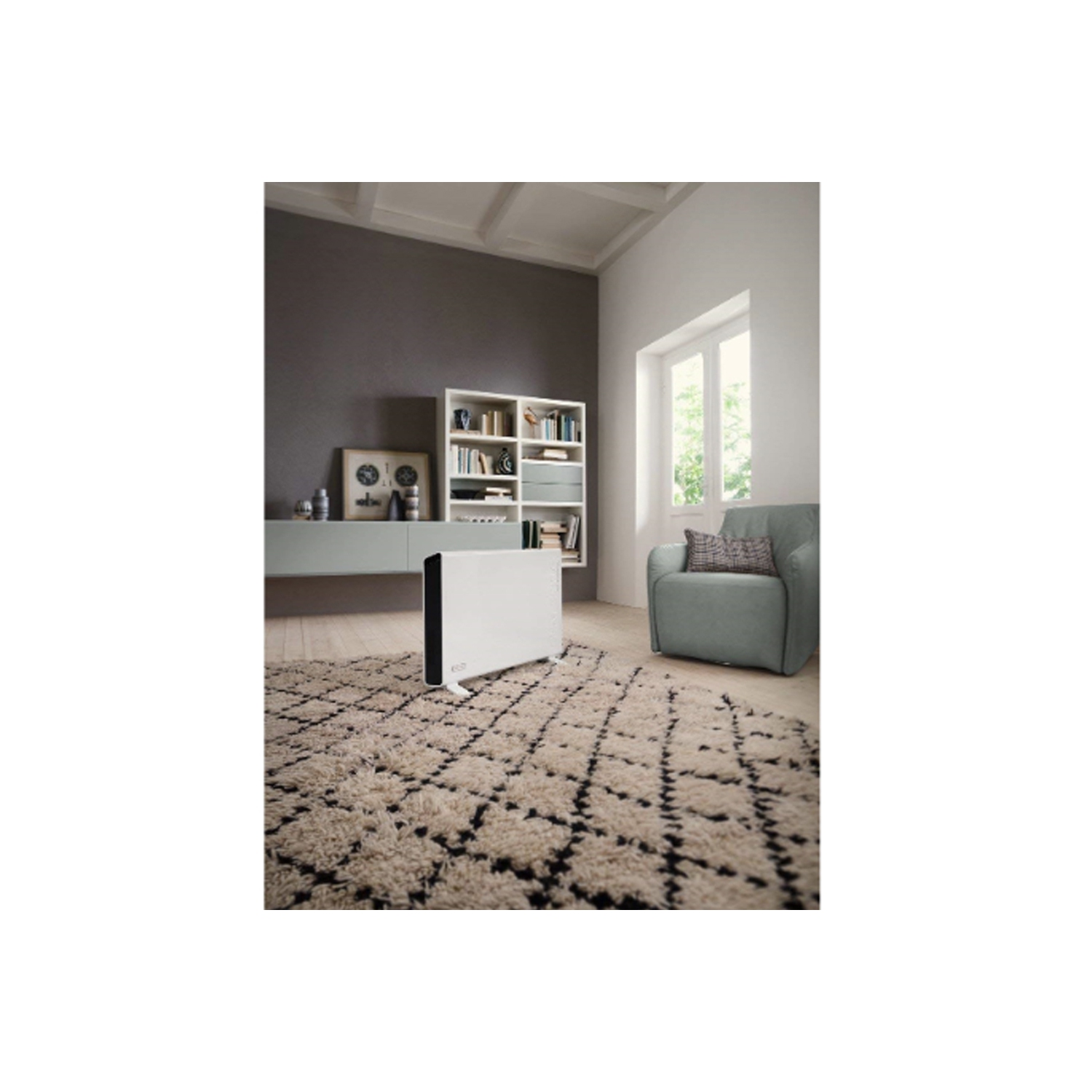 Boîte ouverte - radiateur à panneau mince de HCX9115ECA W de'Longhi - Blanc