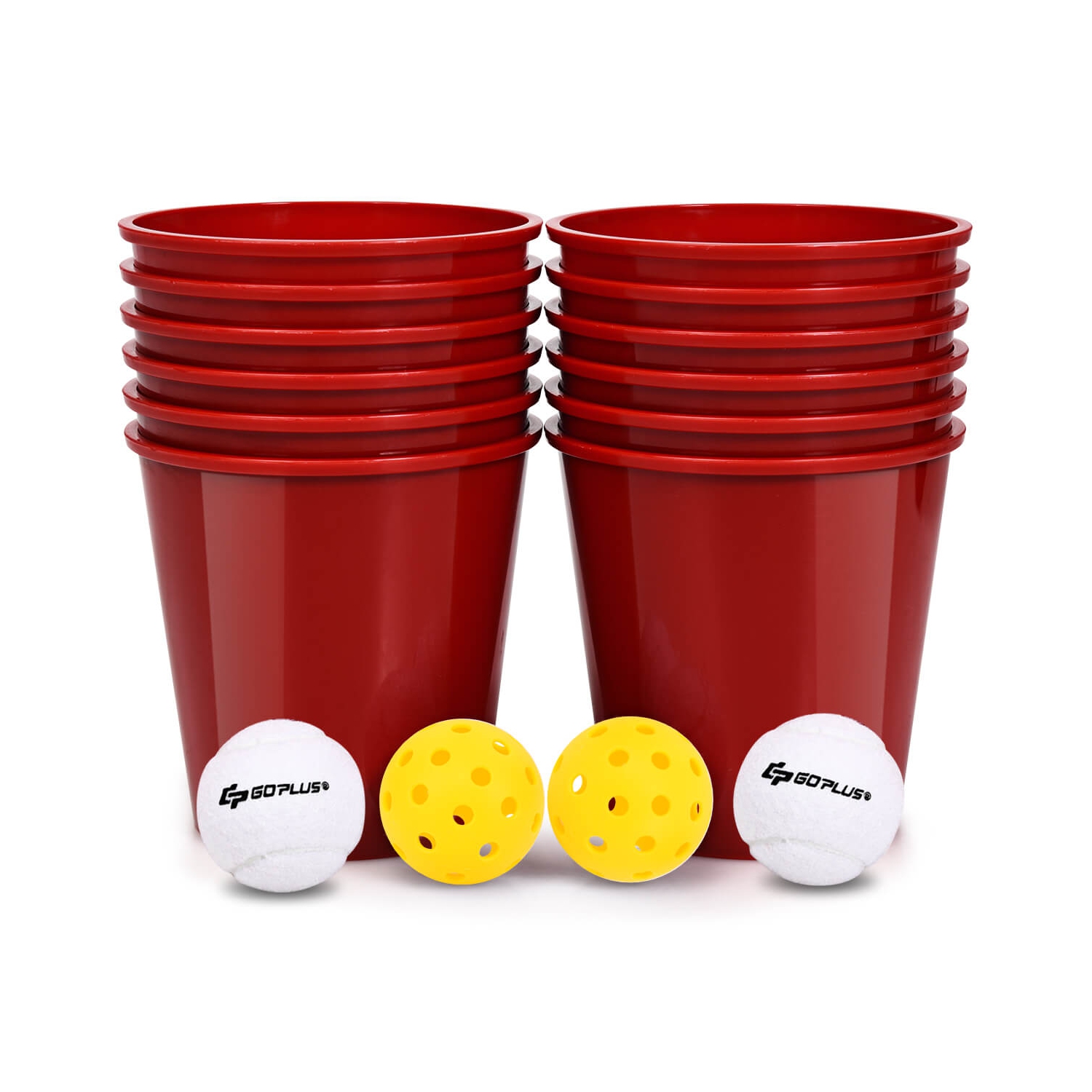 Goplus Yard Pong Giant Pong Game Set Carry Bag Outdoor Backyard Game