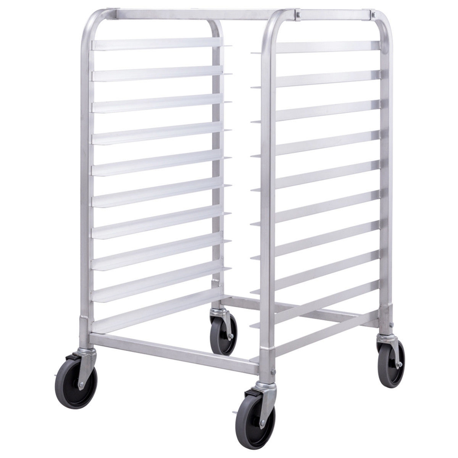 Costway 10 Sheet Aluminum Bakery Rack Commercial Cookie Bun Pan Kitchen w/ Wheel