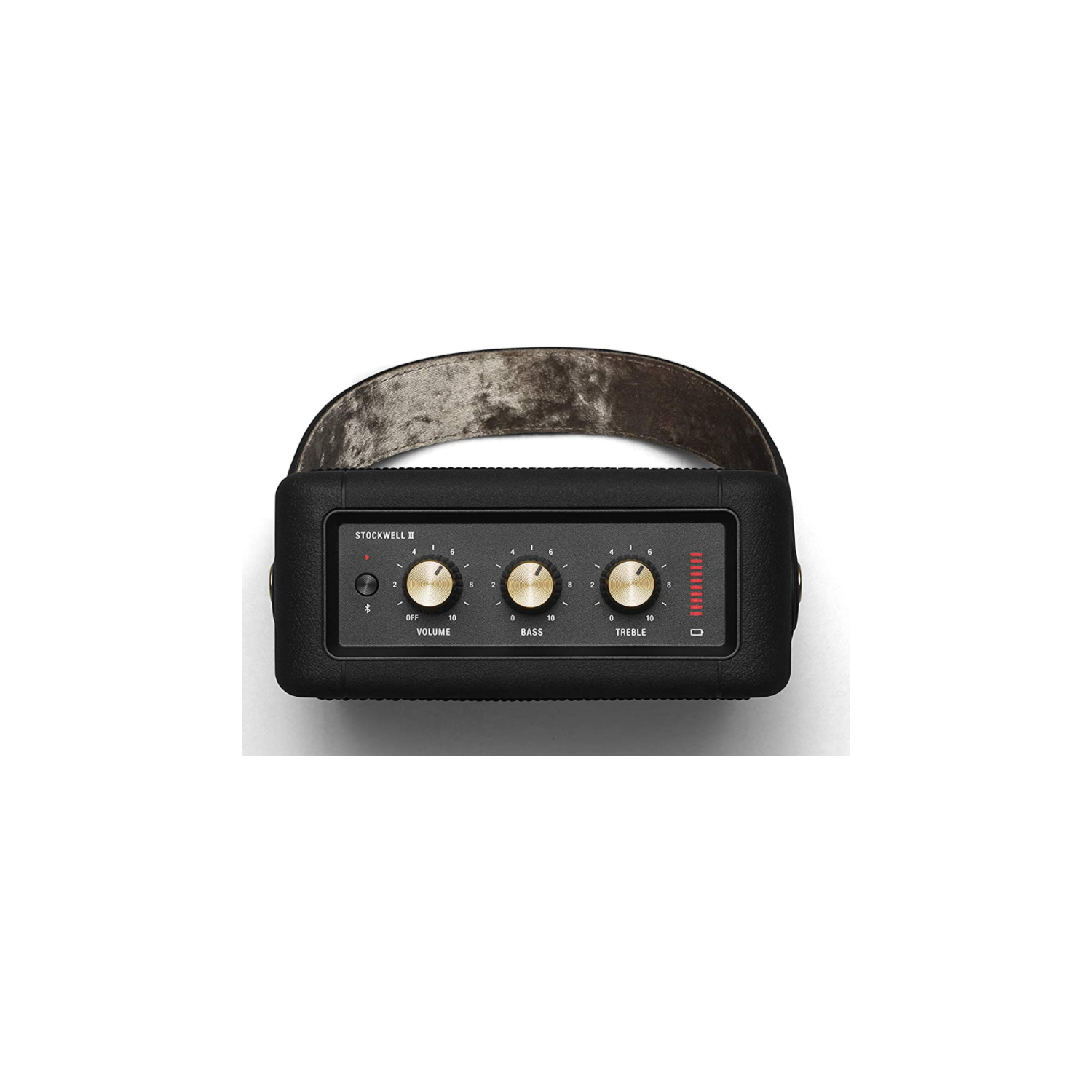 Marshall Stockwell II Portable Bluetooth Speaker - Black and Brass