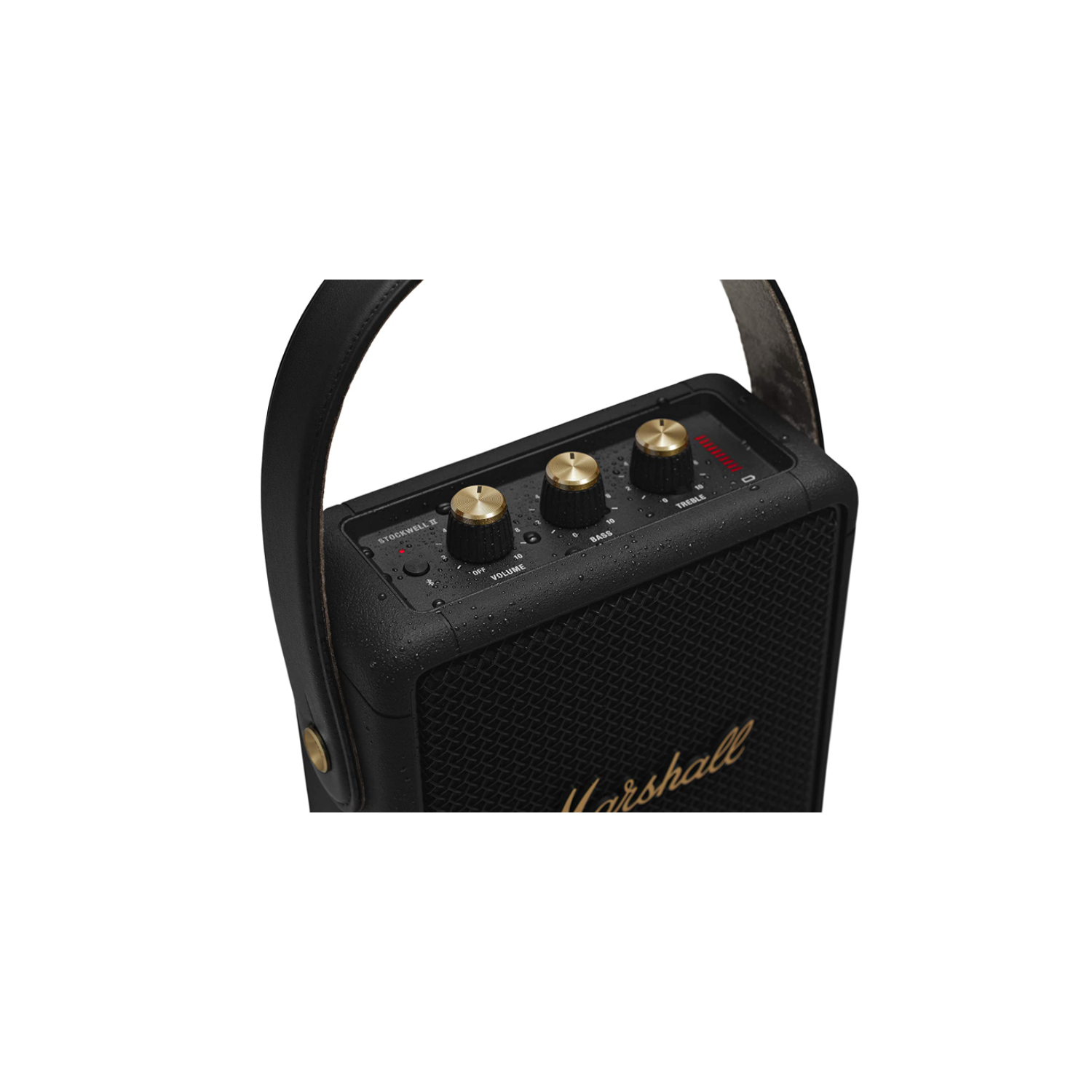 Marshall Stockwell II Portable Bluetooth Speaker - Black and Brass