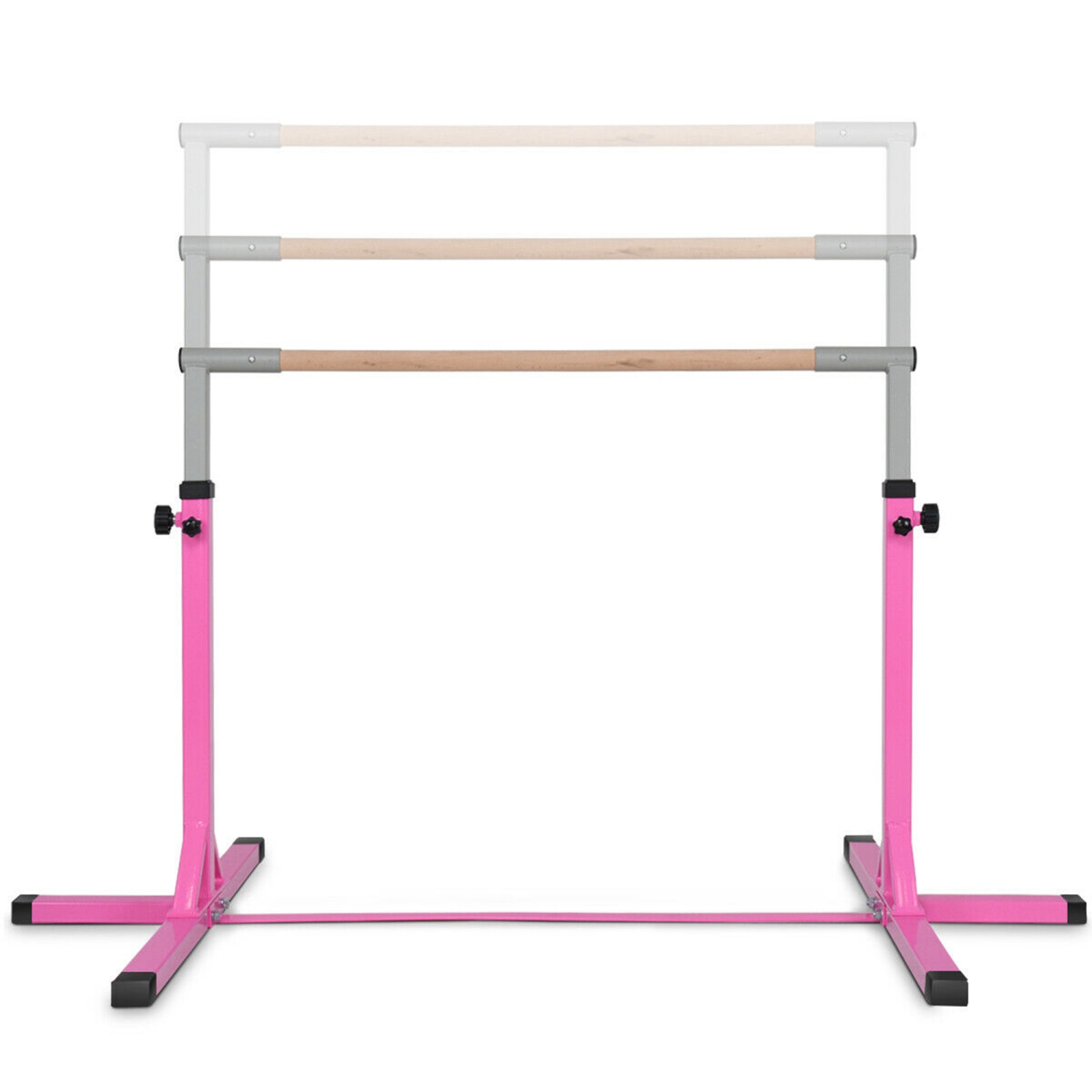 Goplus Adjustable Steel Horizontal Training Bar Gymnastics Junior Home Practice