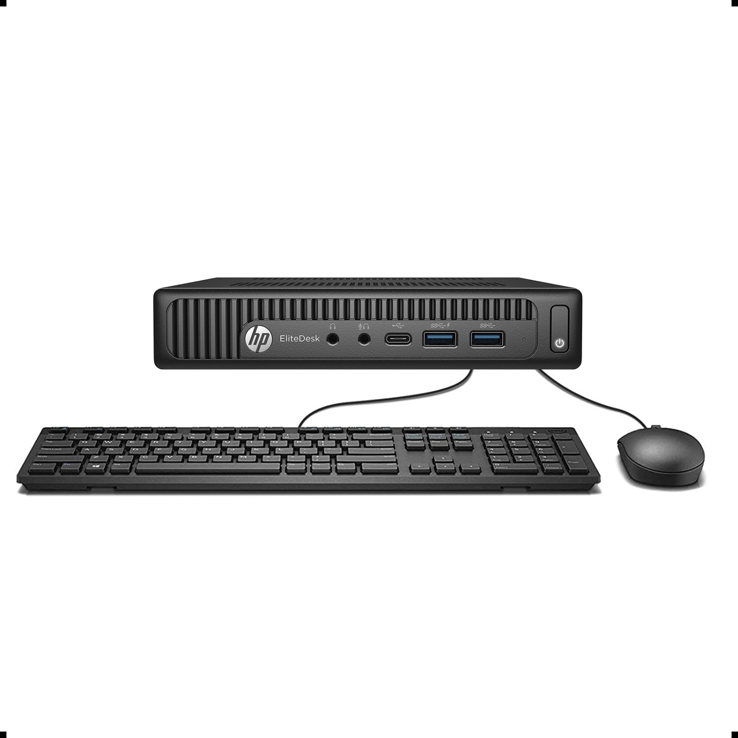 Refurbished - HP EliteDesk 800 G2 Desktop Mini, Intel Quad Core i5 6500T up to 3.1 GHz, 8 GB DDR4 RAM, 1 TB SSD, WiFi, Bluetooth, Windows 10 Pro 64