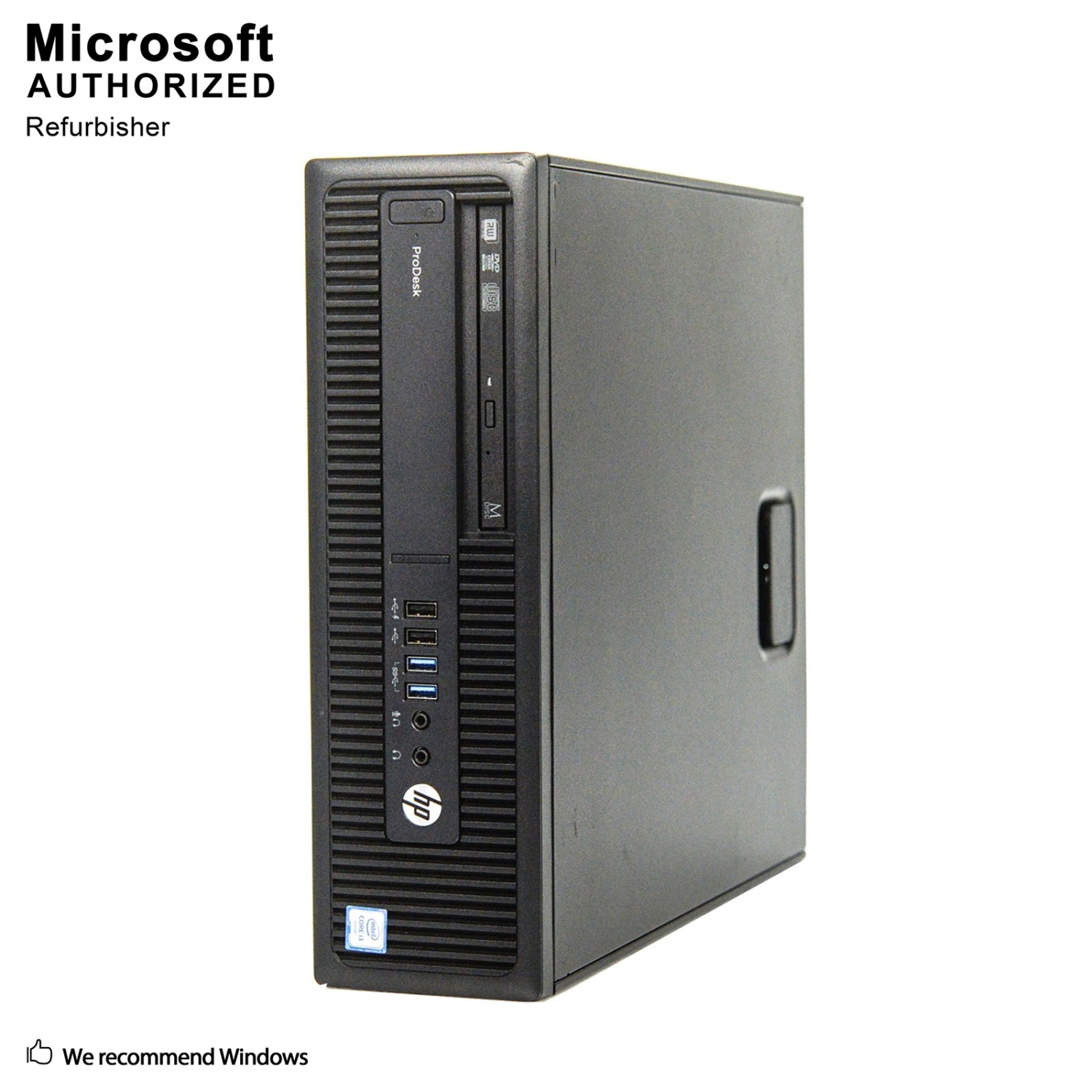 Refurbished - HP ProDesk 600 G2 SFF, Intel Quad Core i5 6500 up to 3.6 GHz, 8 GB DDR4 RAM, 256 GB SSD, WiFi, Bluetooth, DVD, Windows 10 Pro 64 Bit