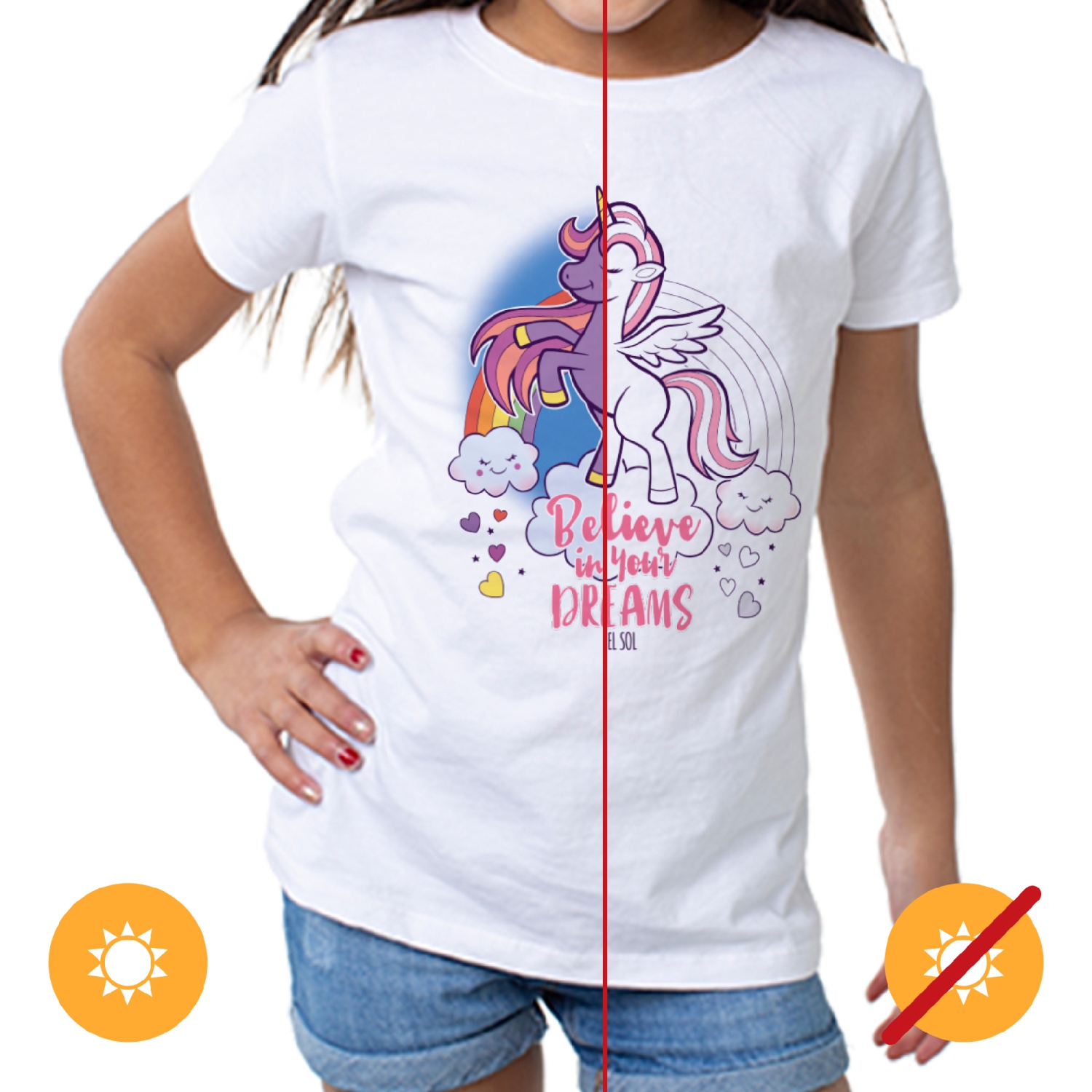 Kids Crew Tee - Believe - White by DelSol for Kids - 1 Pc T-Shirt (3T)