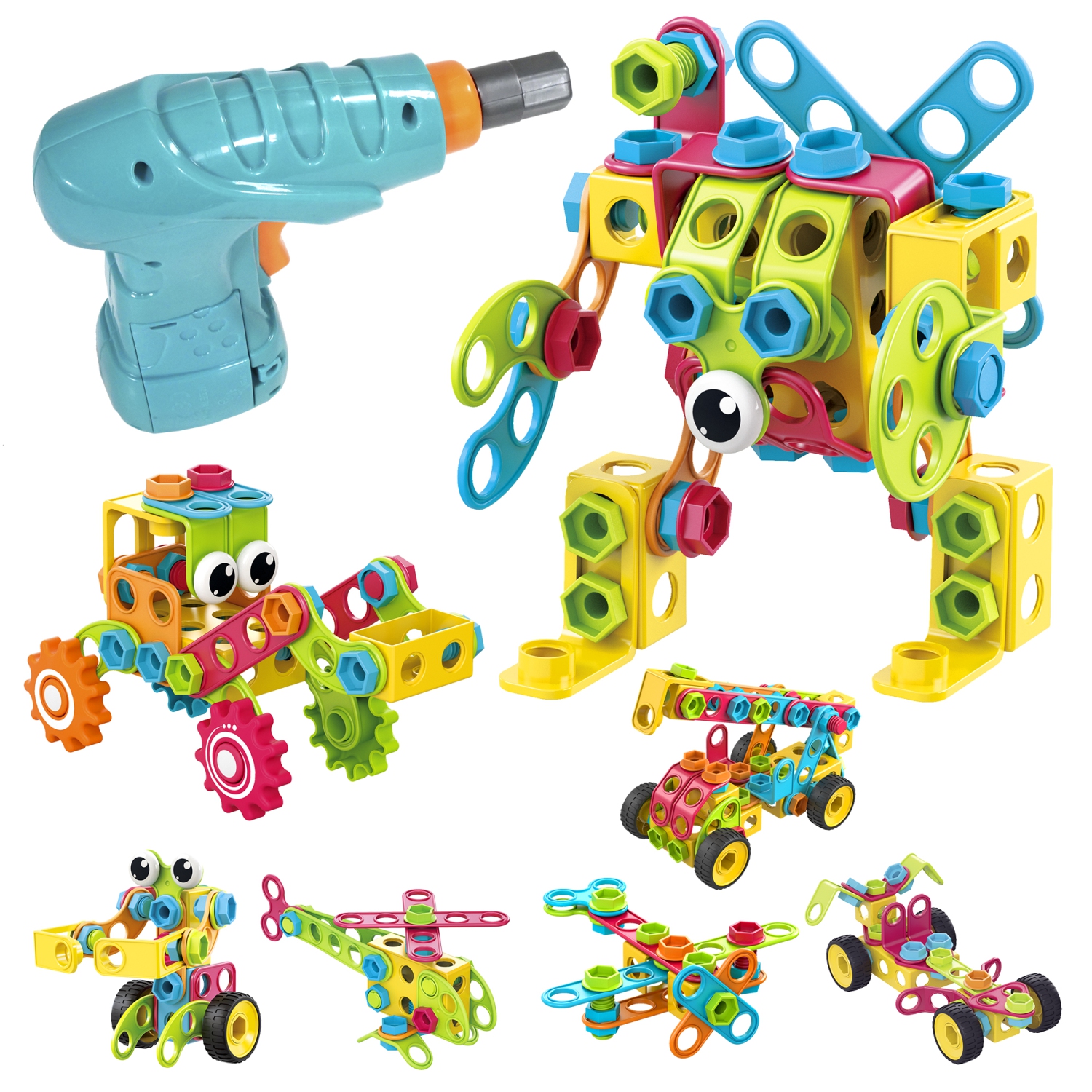 Ensemble de construction STIM de Contixo, ensemble de blocs de construction, jouets pour enfants de 5 ans et plus, garçons et filles de 223 pièces
