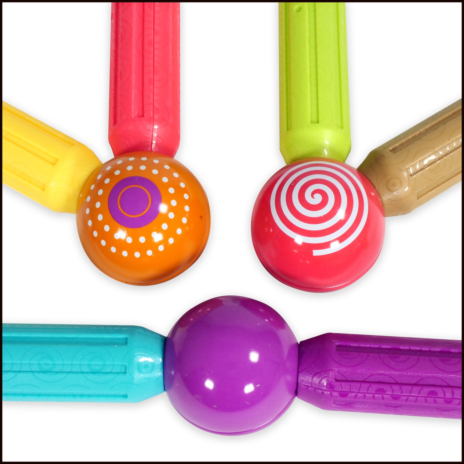 Contixo Magnet Stix, 3D Magnetic Building Sticks, Toddler Toys, STEM & Sensory Learning, Kids ages 3+, for Boys & Girls, Includes Storage Bag, 68 Pcs