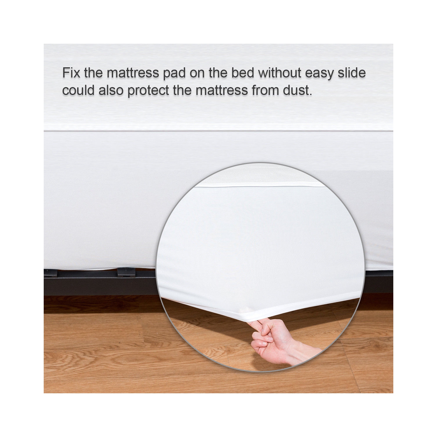 Costway Electric Heated Mattress Pad Safe 8 Temperature 10h Timer