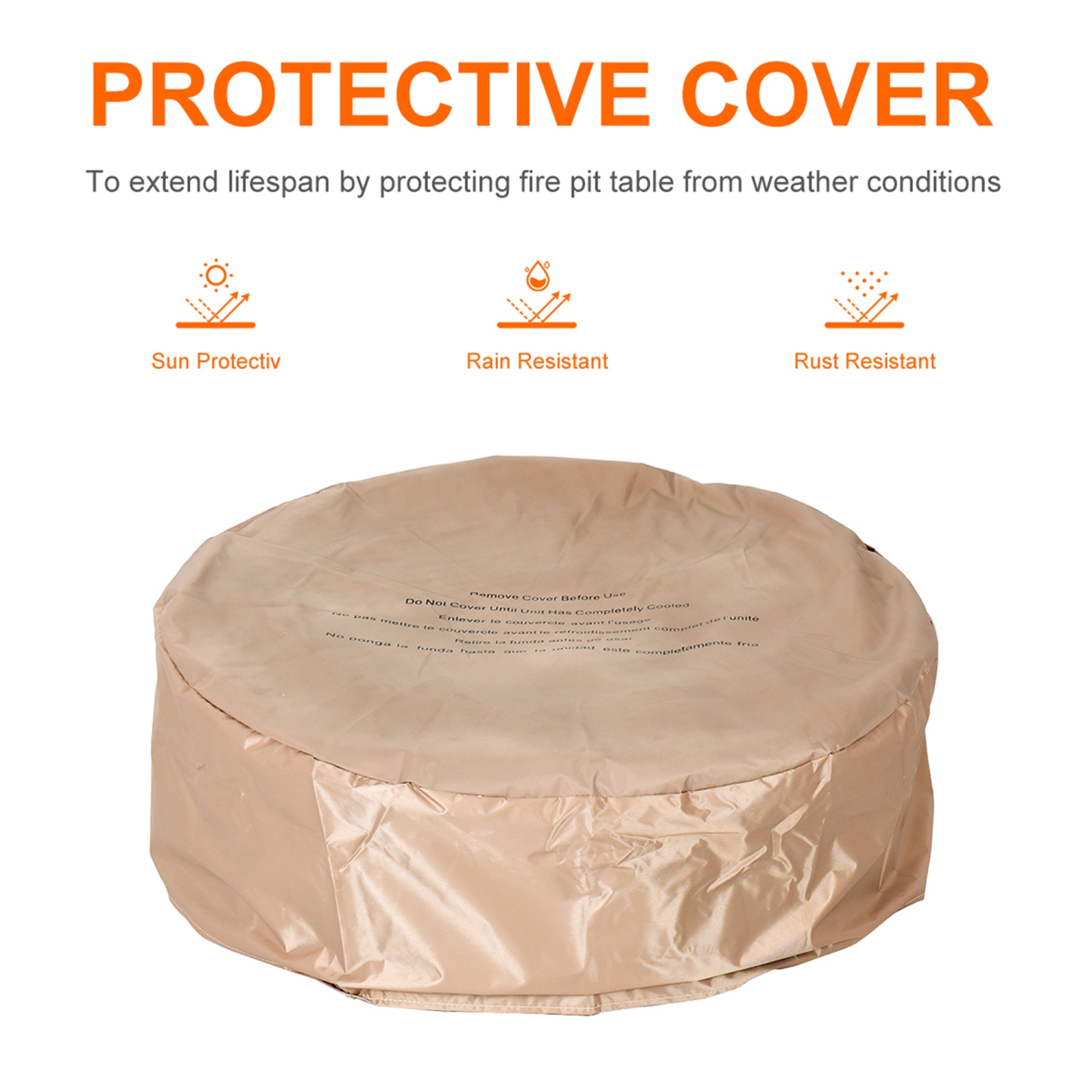 Gymax 28-inch Stone Gas Fire Pit 40,000 BTU Propane Patio Yard w/ Lava Rocks