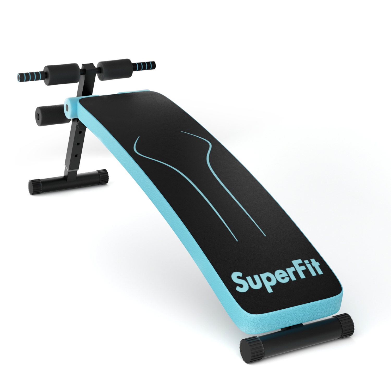 SuperFit Folding Weight Bench Adjustable Sit-up Board Workout Slant Bench