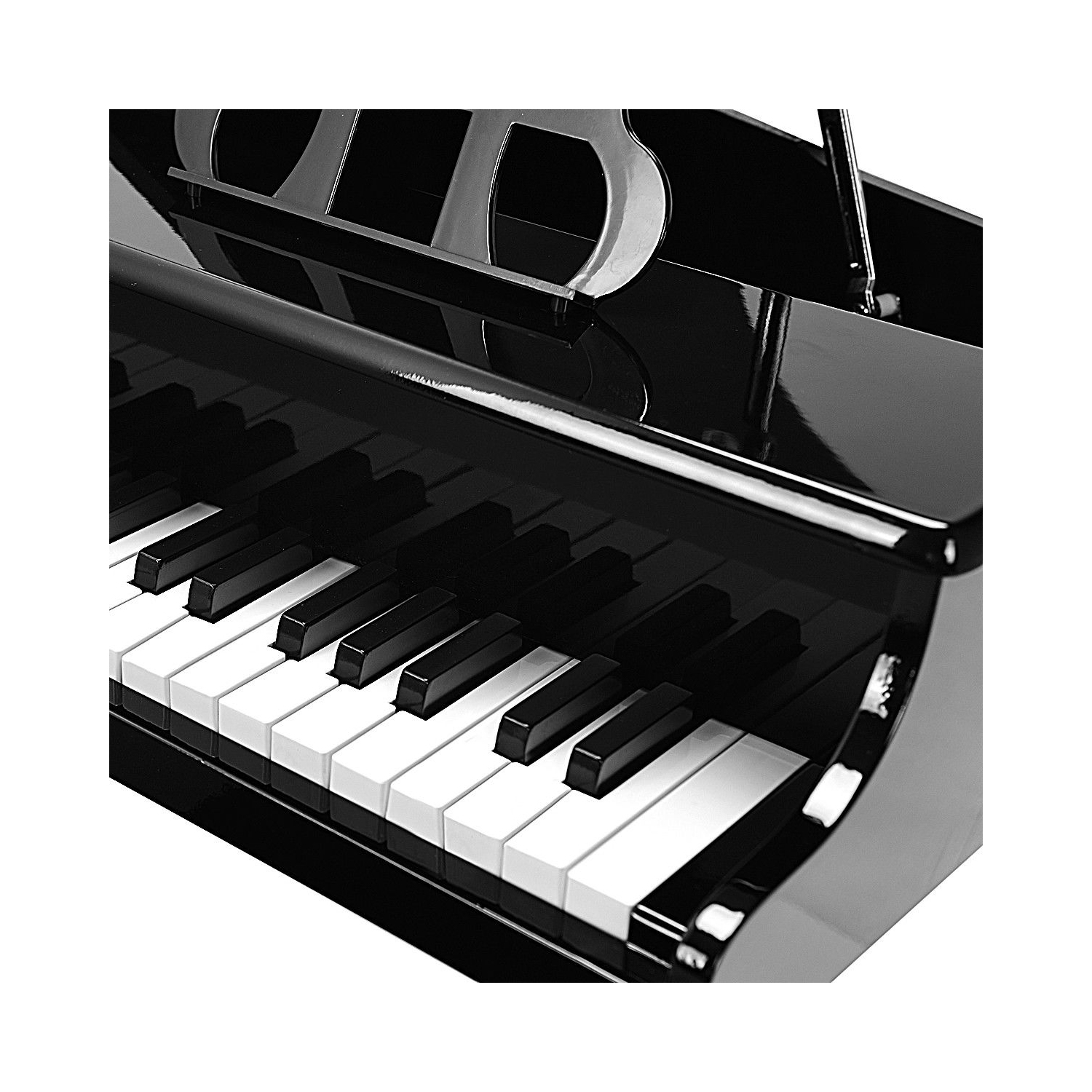 Children 30-Key Piano with Bench – Black