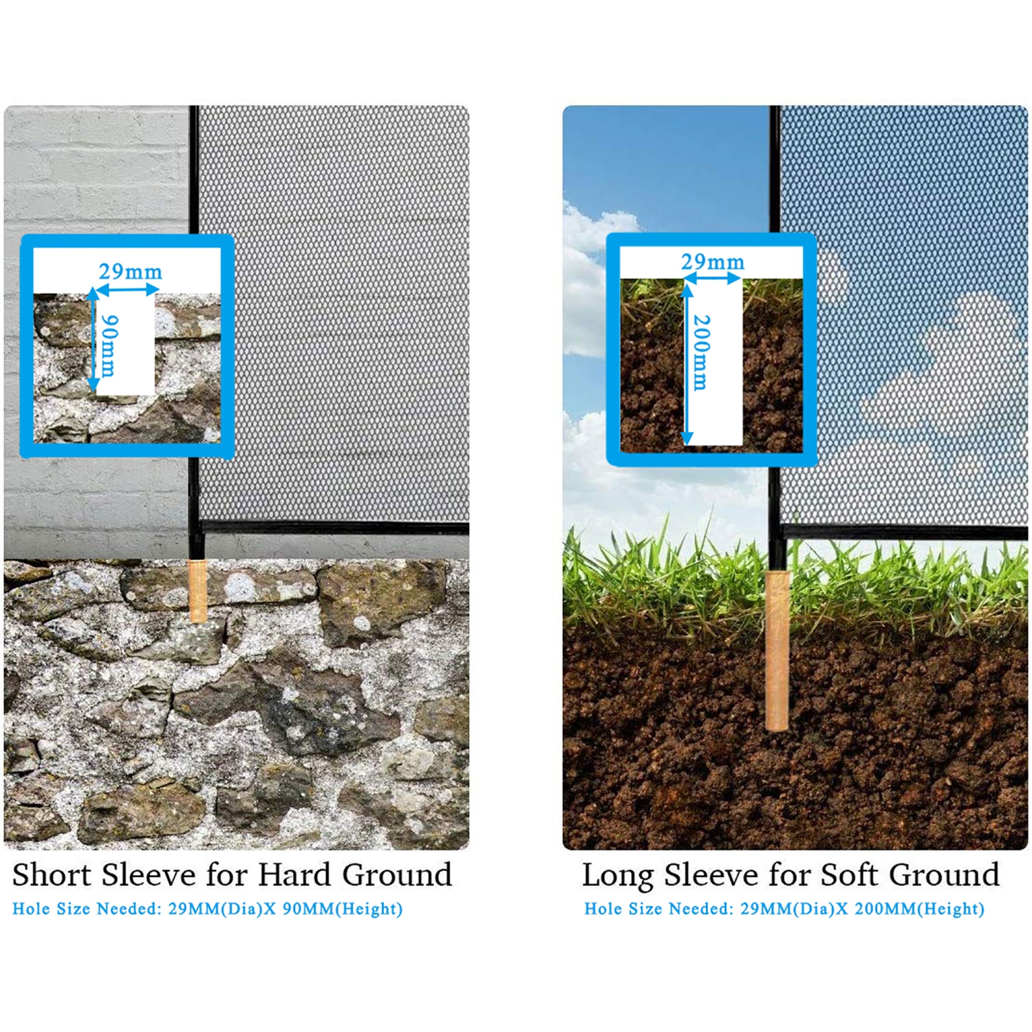 Costway Swimming Pool Fence Garden Fence Child Barrier Safety