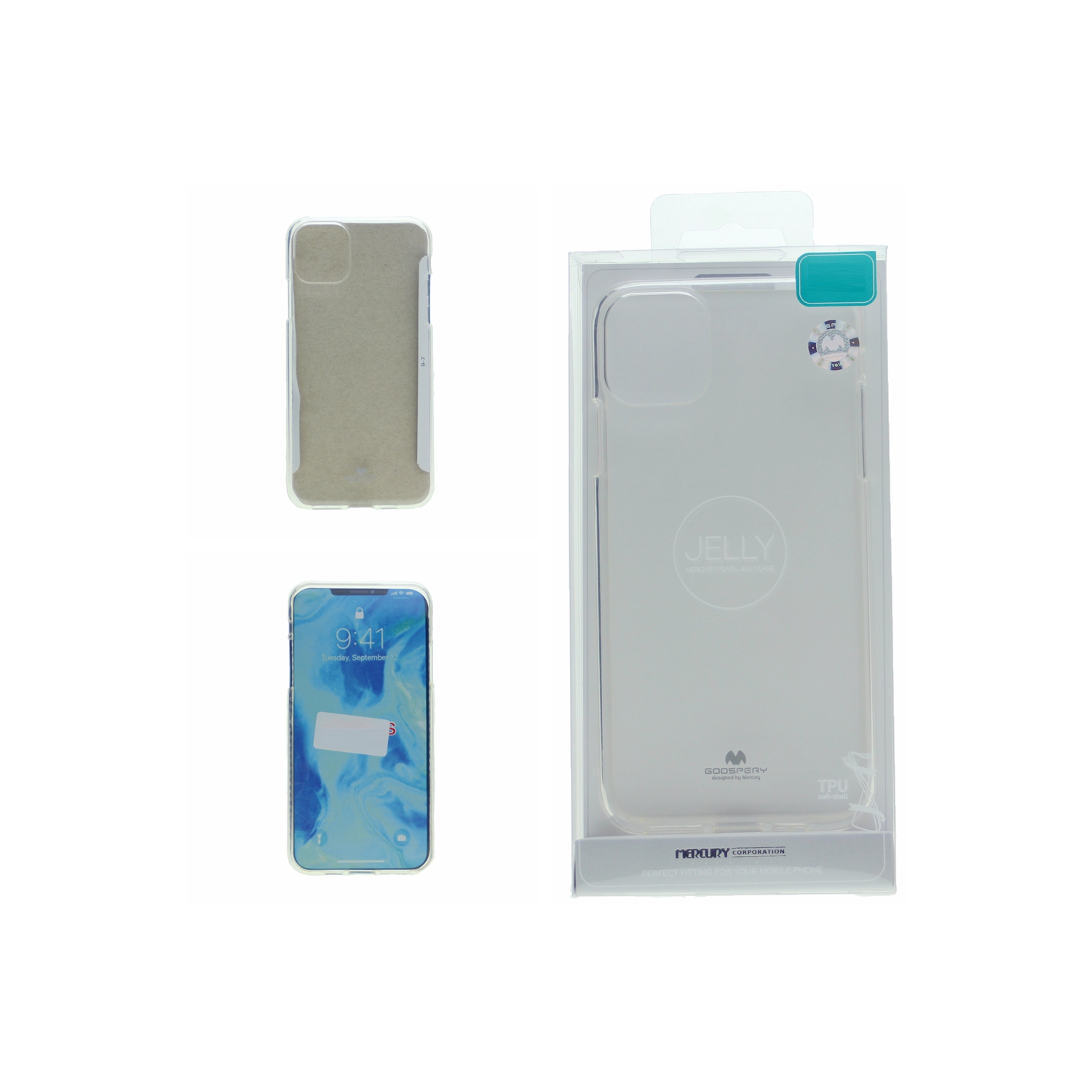 TopSave Goospery Jelly Case For Iphone 12 Mini, Clear