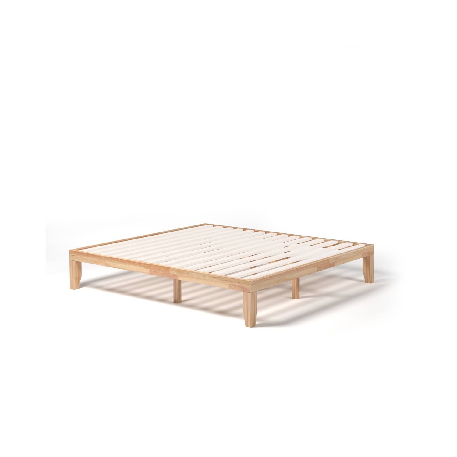 Costway King Size 14'' Wooden Bed Frame Mattress Platform Wood Slats Support