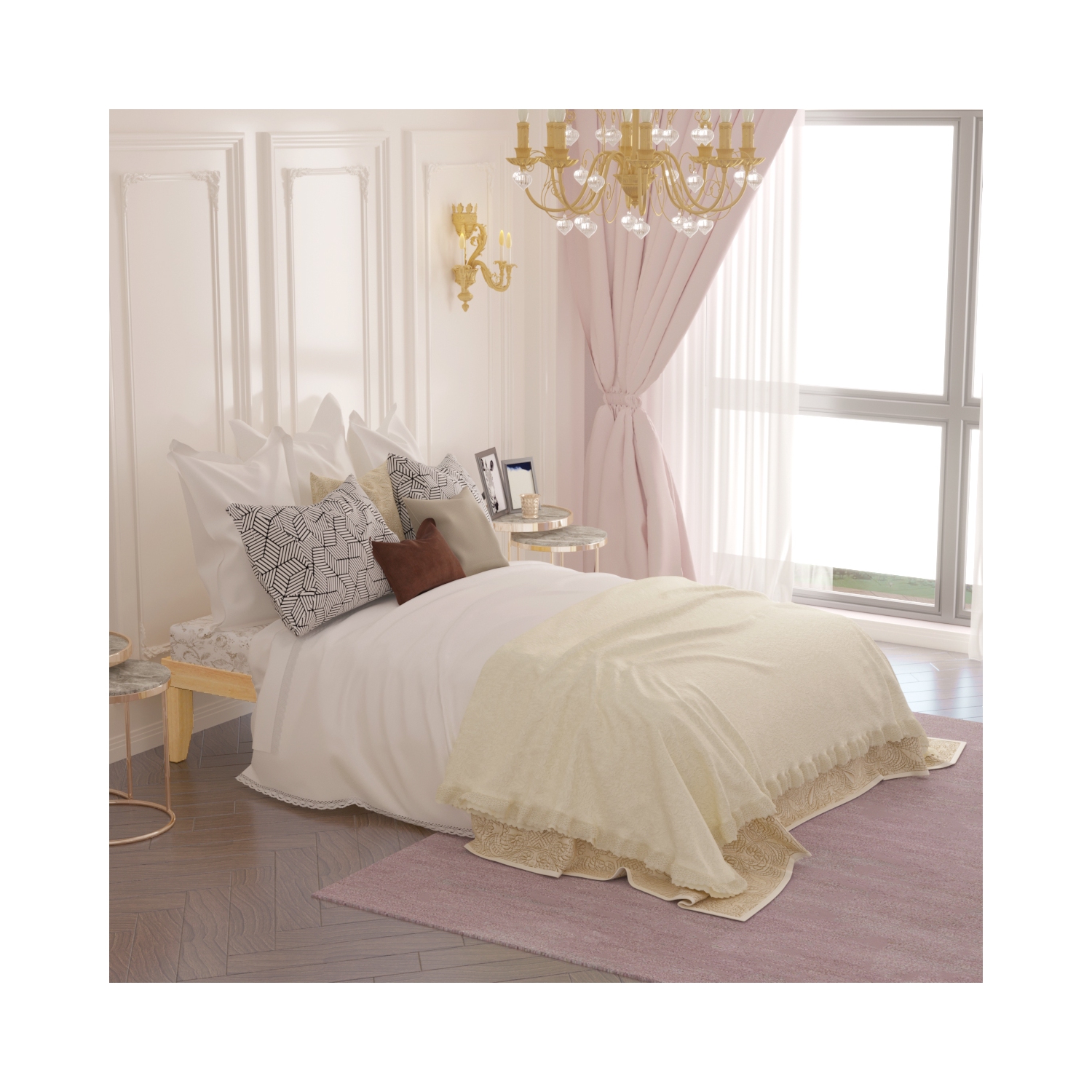 Costway Full Size 14'' Wooden Bed Frame Mattress Platform Wood Slats Support