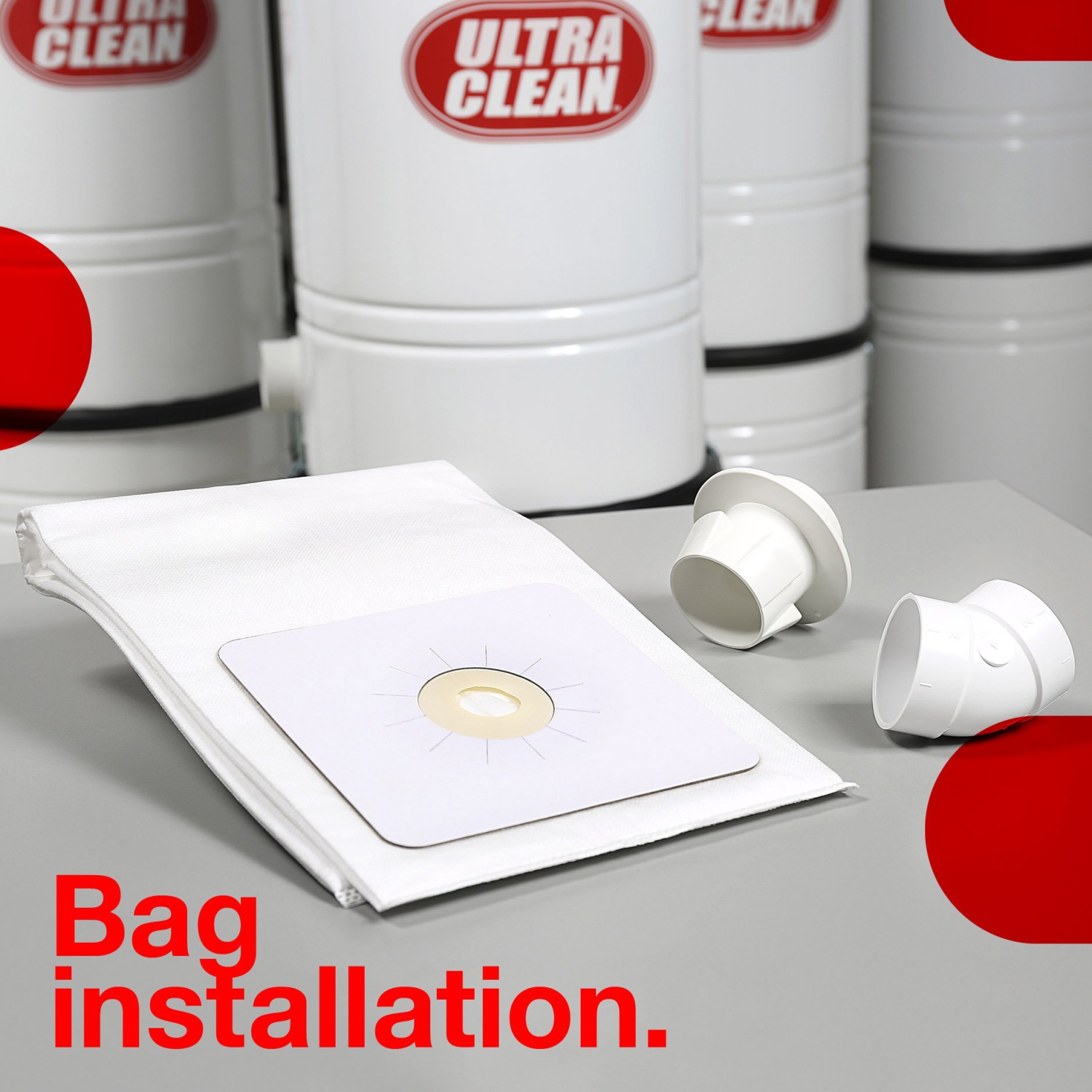 Ultra Clean SC200 Central Vacuum Unit,Tangential Bypass Motor Up to 7,500 sq.ft with Air Turbo Nozzle,Hose & Accessories-Ideal for Hardwood Floors &