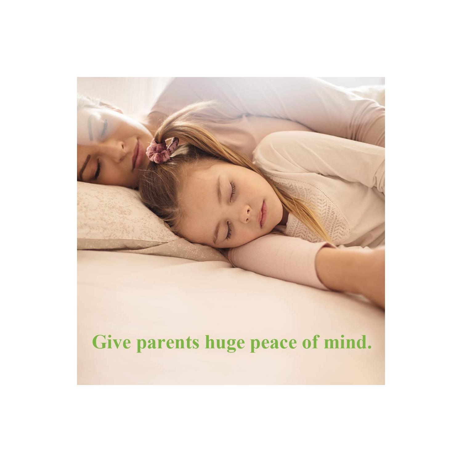 LOOKEE® KidsO2™ Sleep Monitor with Audio Reminder & App Notification for Low O2 | Tracks Heart Rate, Oxygen Saturation Level