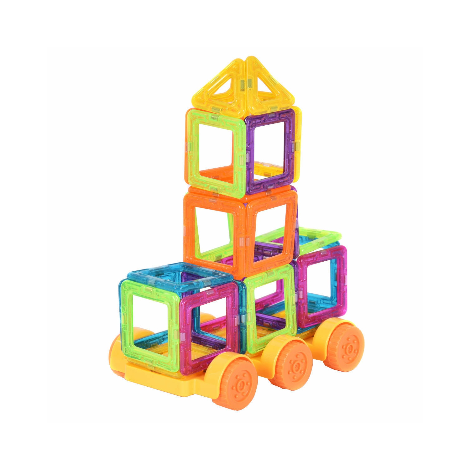 Costway 158 Pcs Magical Magnet Building Block Educational Toy For Kids Colorful Gift Set