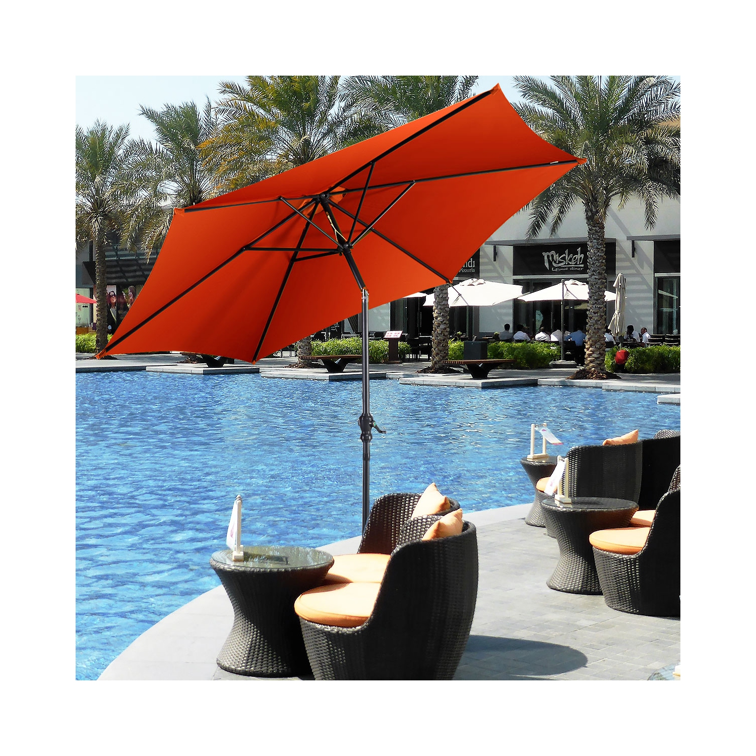 Parasol inclinable 305cm