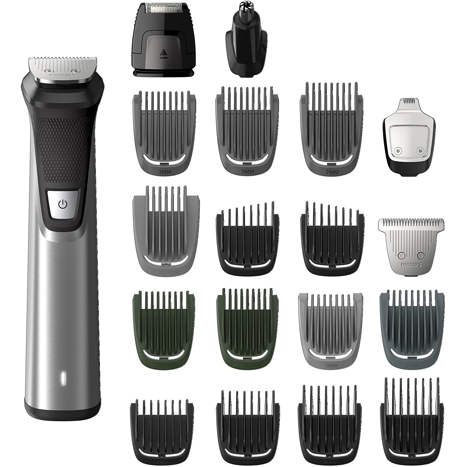 Philips Multigroom Series 7000 Cordless Wet & Dry with 19 Trimming Accessories and Storage Bag, MG7770/18