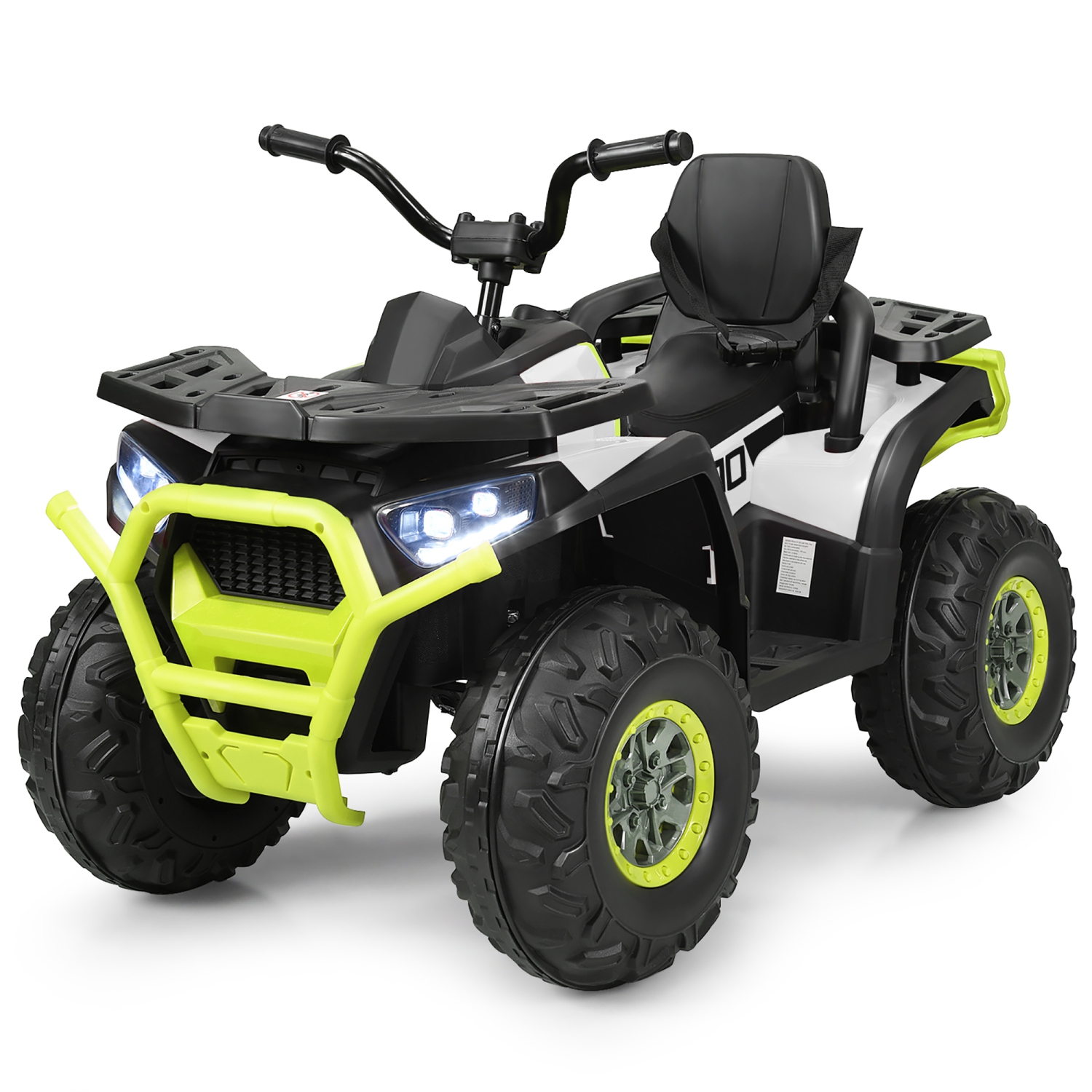12V Kids Electric 4-Wheeler ATV Quad 2 Vitesses Rouler sur la voiture avec mp3 et lumières LED