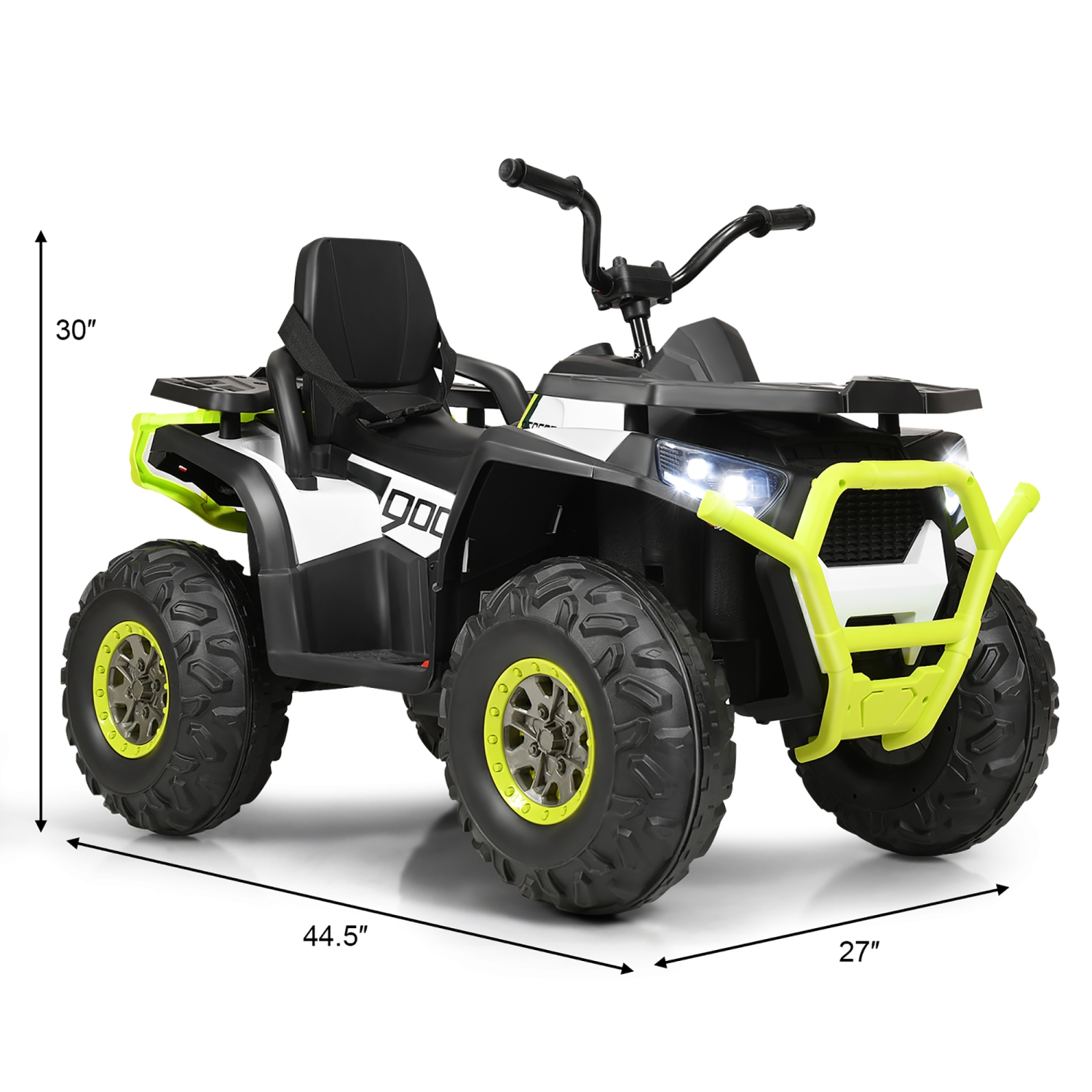 12V Kids Electric 4-Wheeler ATV Quad 2 Vitesses Rouler sur la voiture avec mp3 et lumières LED