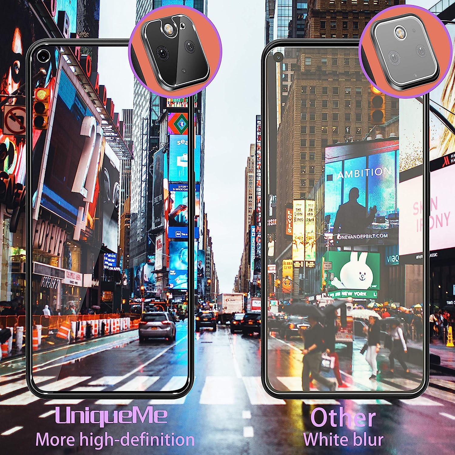 Paquet de 2 protecteurs d'écran pour Pixel 5 + paquet de 3 protecteurs d'objectif en verre trempé, 9H [Cadre facile à installer] film transparent